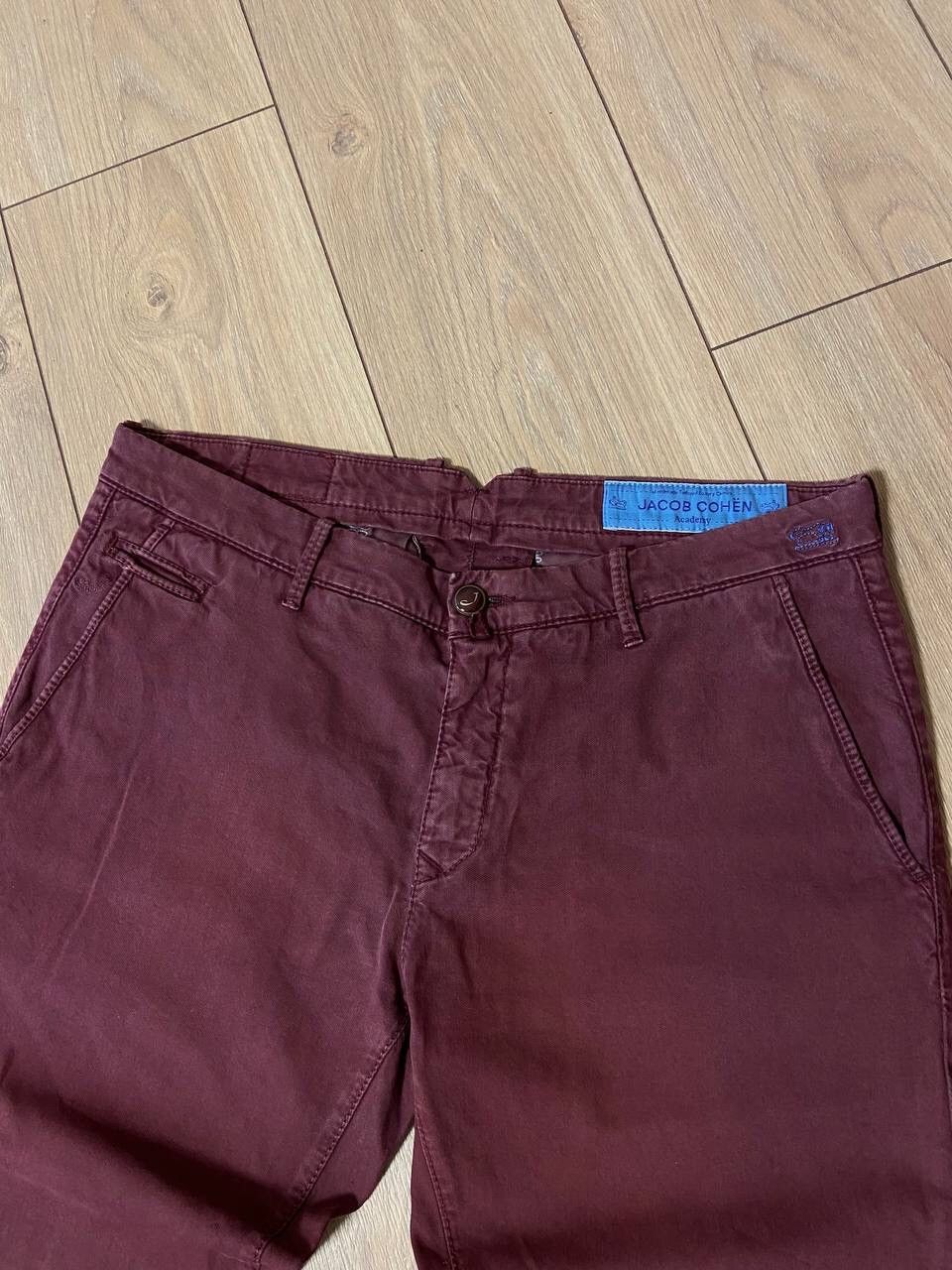 Jacob Cohen Jacob Cohen Light Washed Burgundy Bobby Model Pants Size US 35 - 22 Thumbnail