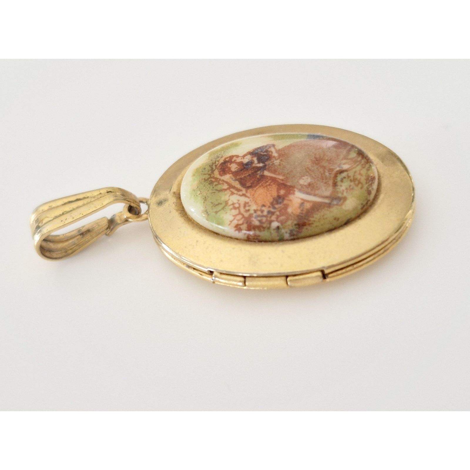 Other Vintage Porcelain Victorian Locket Size ONE SIZE - 5 Thumbnail
