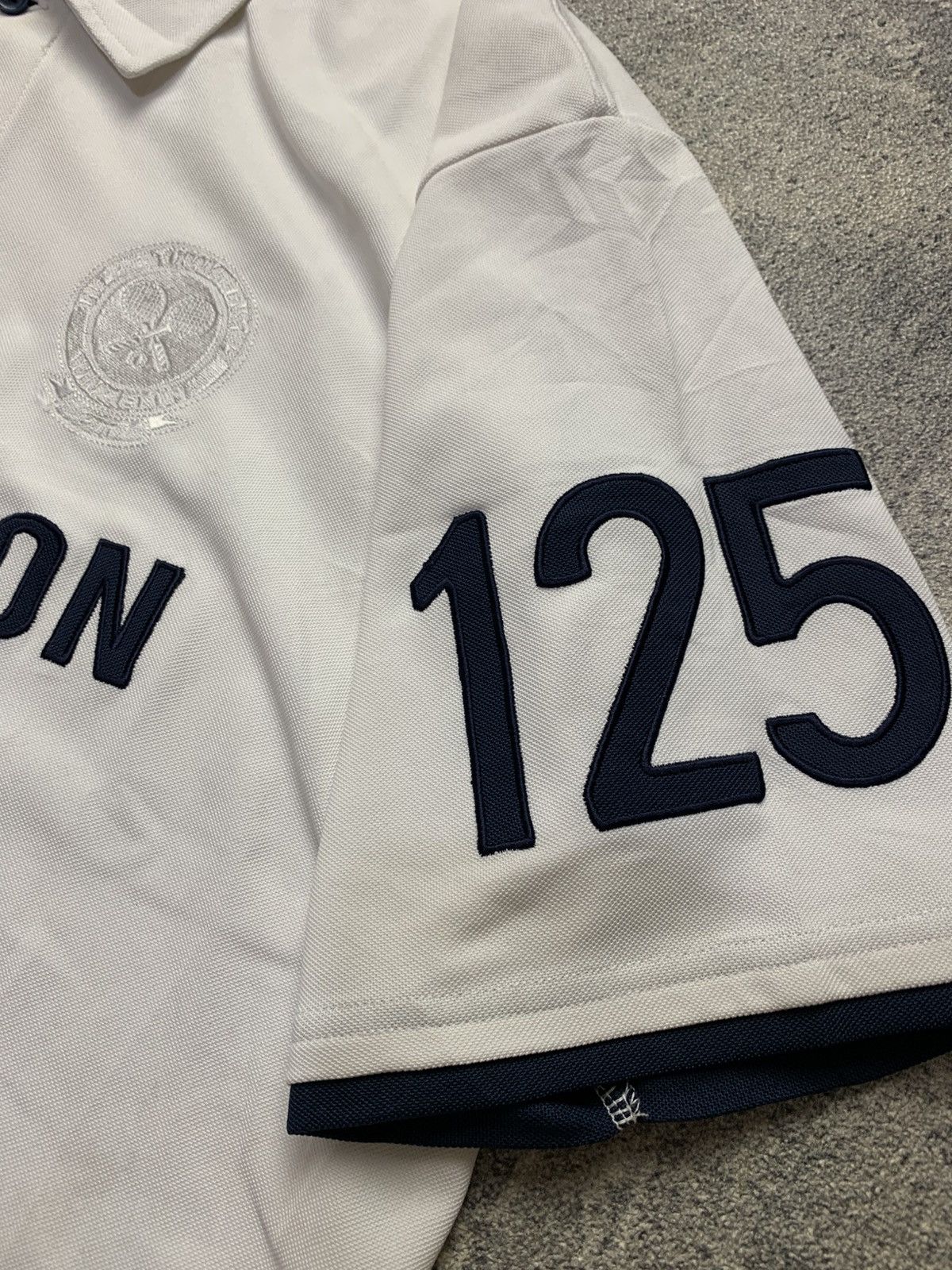 Sports Specialties 🐍 SOLD 🐍 Wimbledon The 125th Championships Polo Size US L / EU 52-54 / 3 - 5 Thumbnail