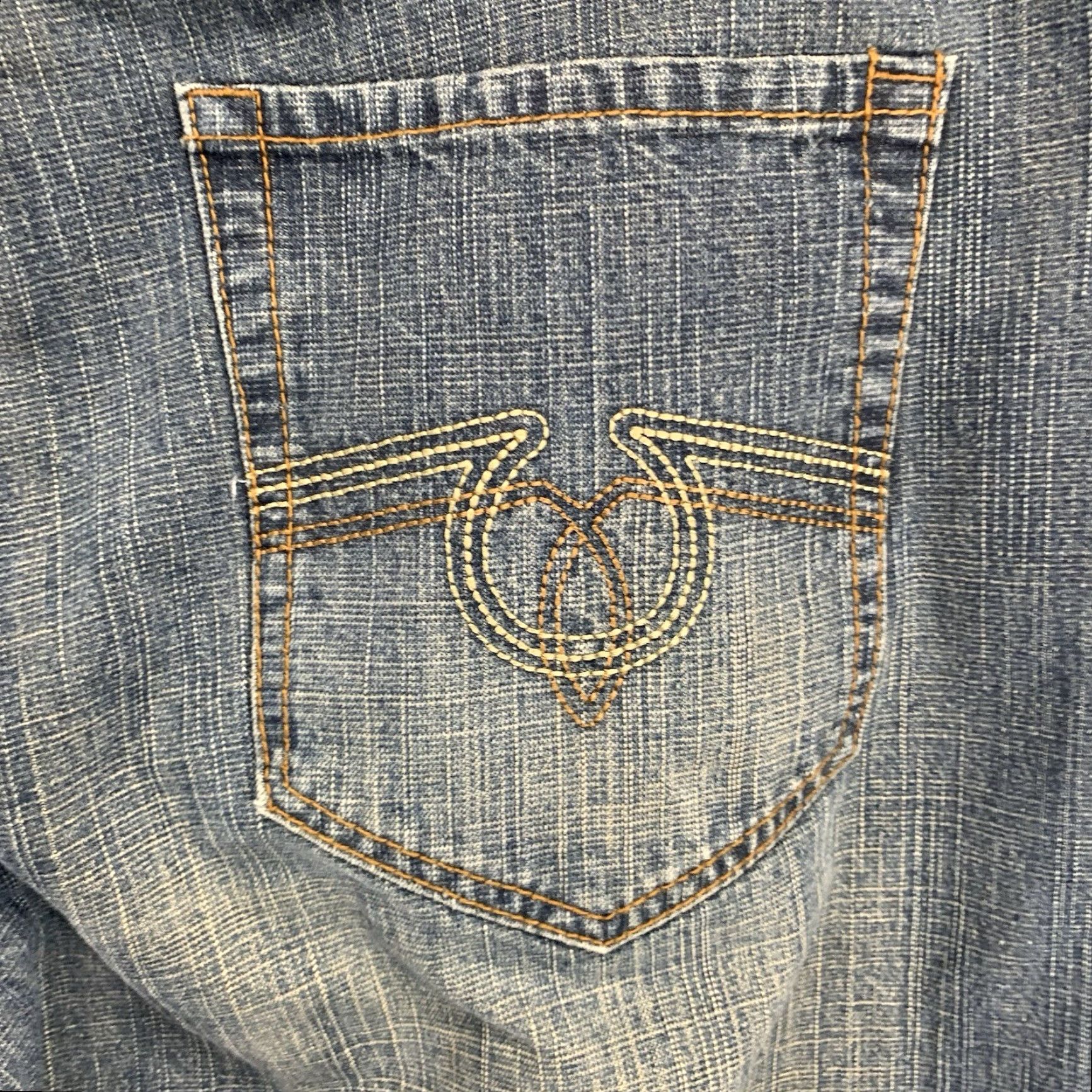 Vintage VINTAGE Attitude Men's Jeans 38x32 Dark Wash 90s Style High Rise Relaxed Fit Denim Baggy Skater Pants Size US 38 / EU 54 - 3 Thumbnail