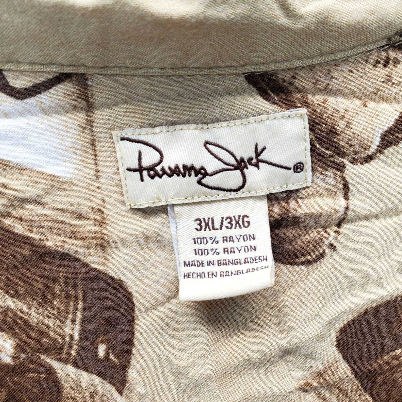 Panama Jack Panama Jack Mens 3XL Multicolor Rayon Button-Down Hawaiian Shirt Size US XXL / EU 58 / 5 - 6 Thumbnail