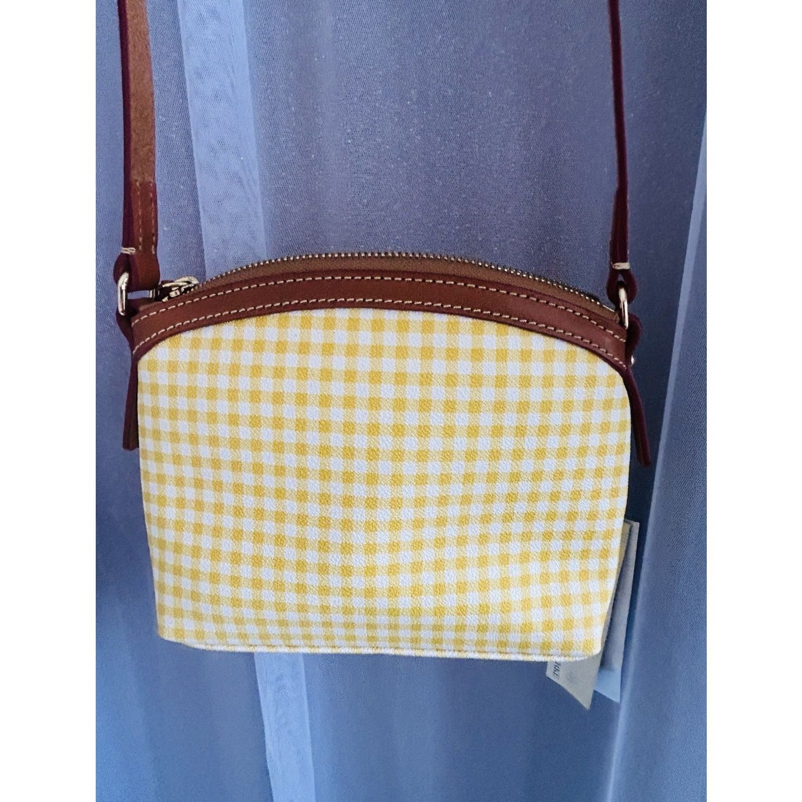 Dooney & Bourke Dooney & Bourke Domed Crossbody Gingham Yellow Plaid NWT Size ONE SIZE - 12 Thumbnail