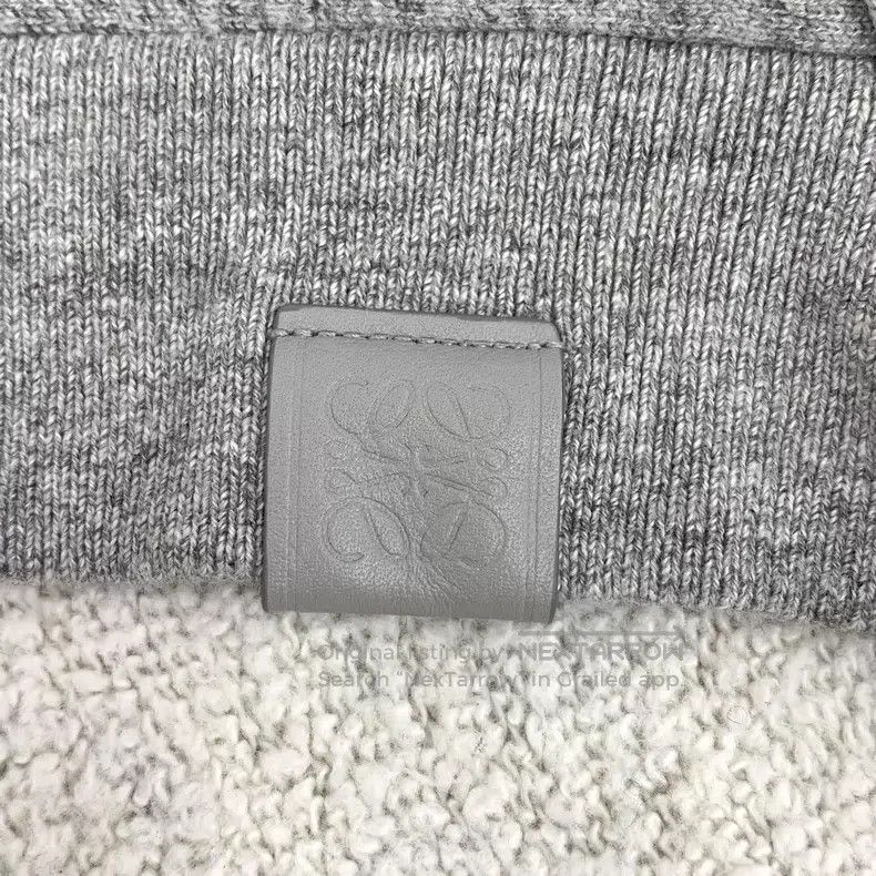 Loewe Loewe Grey lined cotton hooded long sleeve sweatshirt Size L / US 10 / IT 46 - 5 Thumbnail