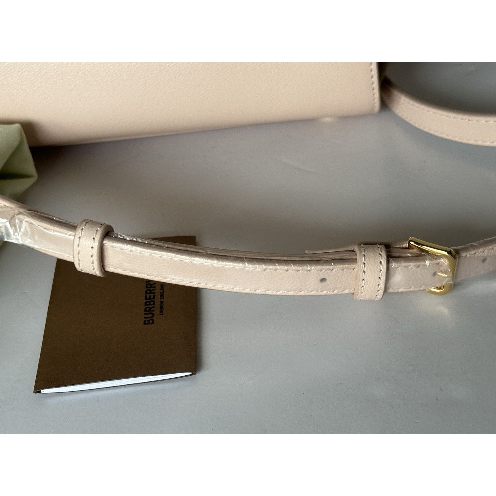 Burberry Burberry Banvell Mini Leather Cross Body Bag Cameo 8084487 Size ONE SIZE - 12 Thumbnail