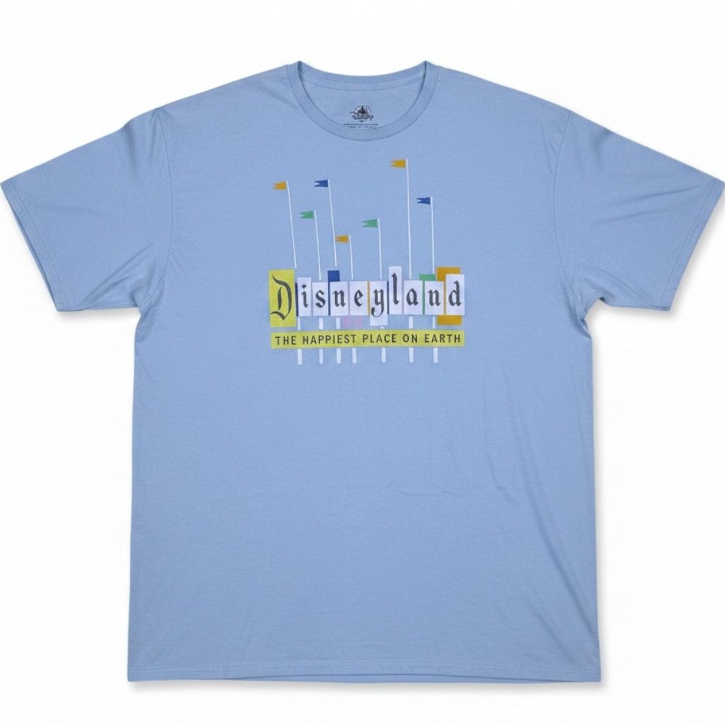 Disney Disneyland Resort 3X Blue T Shirt Happiest Place Marquee Size US XXL / EU 58 / 5 - 1 Thumbnail
