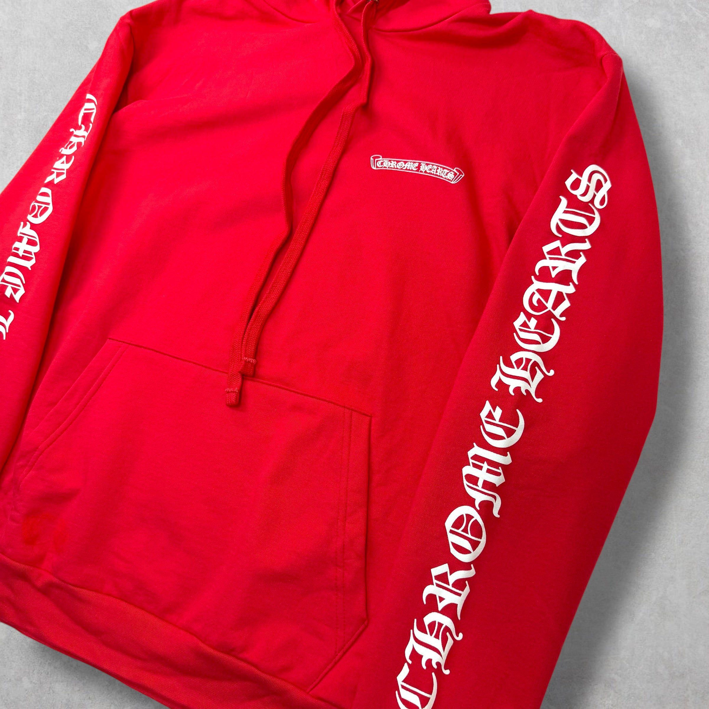 Chrome Hearts Chrome Hearts Red Scroll Logo Hoodie M Size US M / EU 48-50 / 2 - 3 Thumbnail