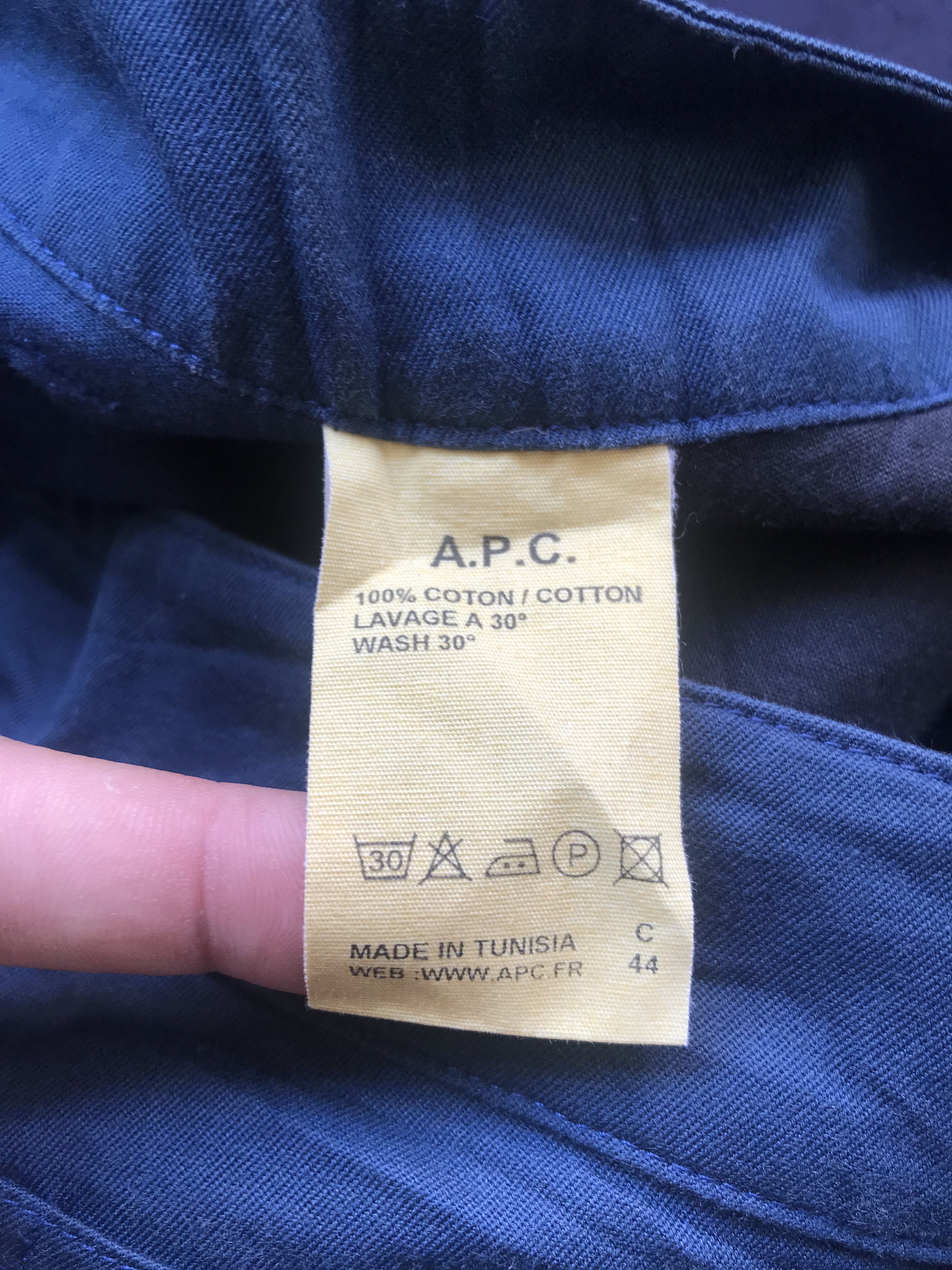 A.P.C. (SK32) APC Navy Blue 5 Pocket Zip Short Skirt Sz XS Size 27" / US 4 / IT 40 - 4 Thumbnail
