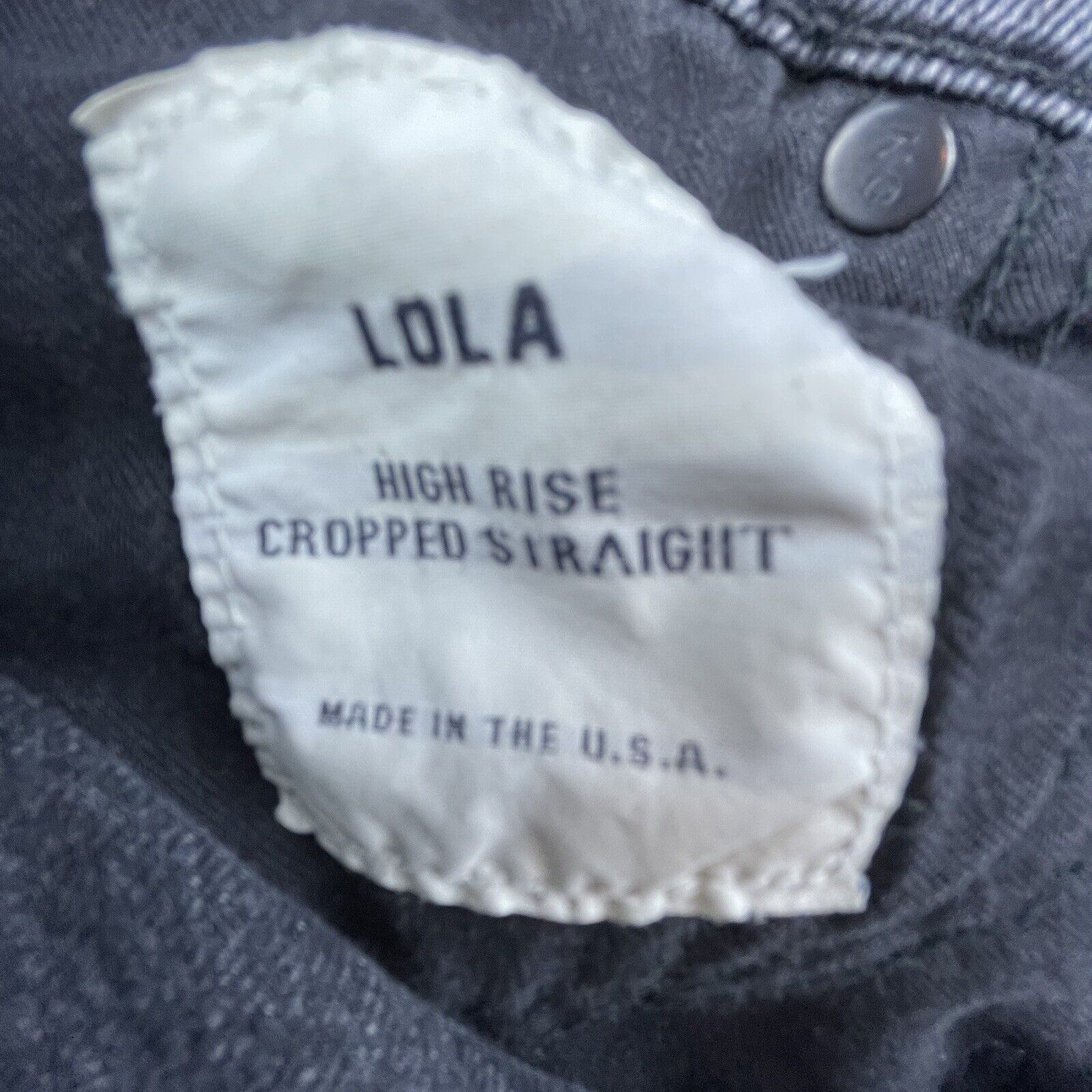 Baldwin Baldwin Kansas City Jeans Womens 31 Black Lola Straight USA Size 31" - 4 Thumbnail