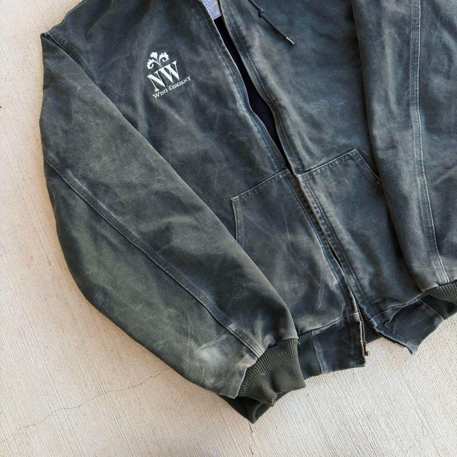 Carhartt × Vintage Carhartt J25 MOS green hooded work wear jacket Size US M / EU 48-50 / 2 - 4 Thumbnail