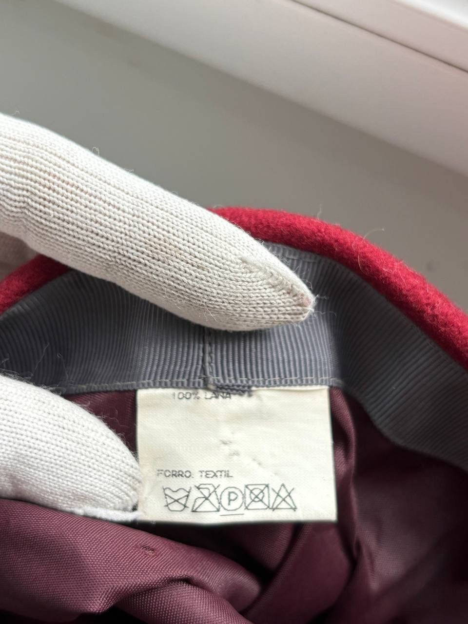 Burberry Burberry Men’s Red Vintage flat cap wool 90’s Size ONE SIZE - 9 Thumbnail