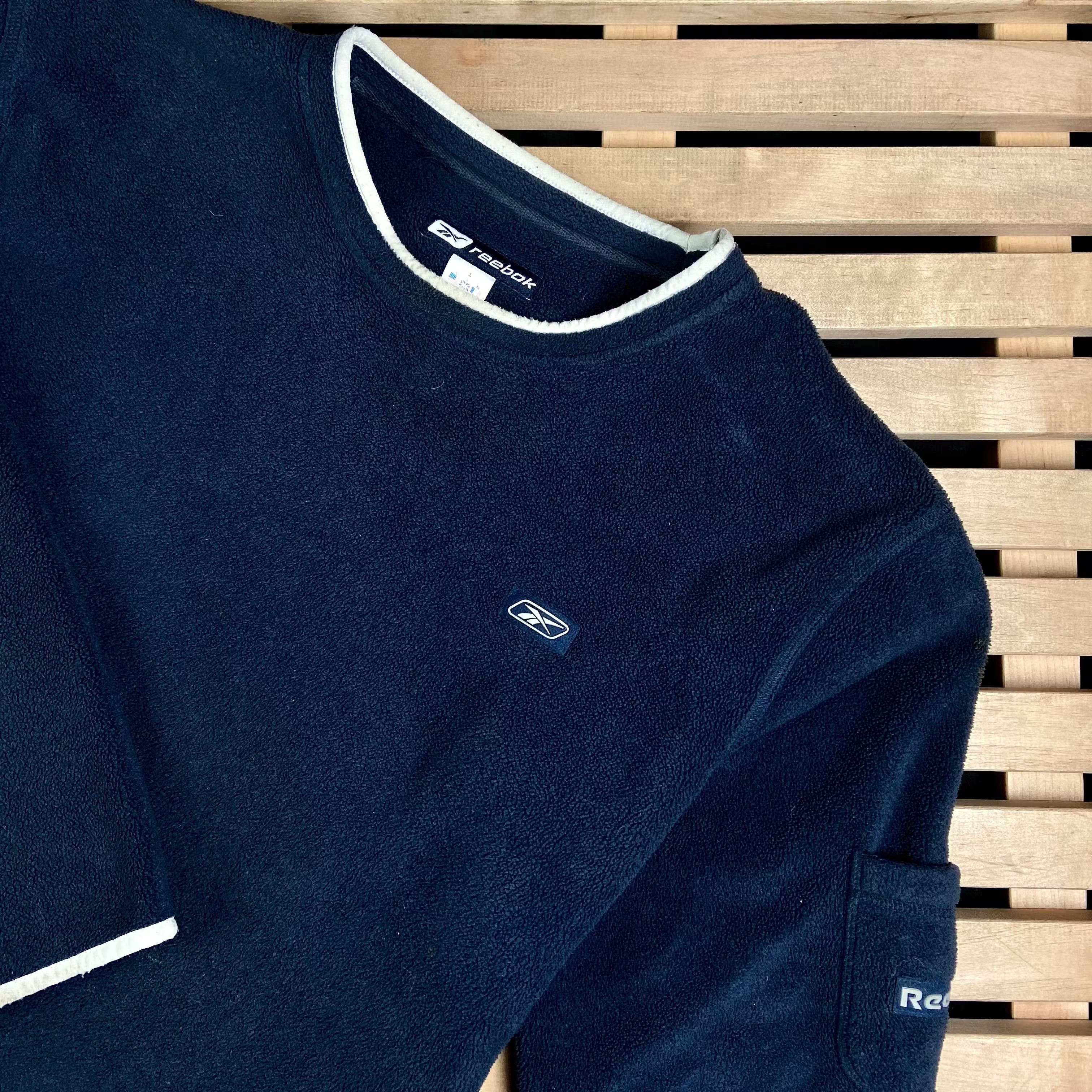Reebok × Vintage Mens Fleece Sweatshirt Reebok Vintage Size L Size US L / EU 52-54 / 3 - 2 Thumbnail