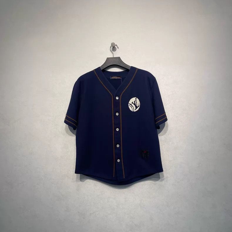Louis Vuitton Louis Vuitton Blue short-sleeved baseball shirt Size US M / EU 48-50 / 2 - 1 Thumbnail