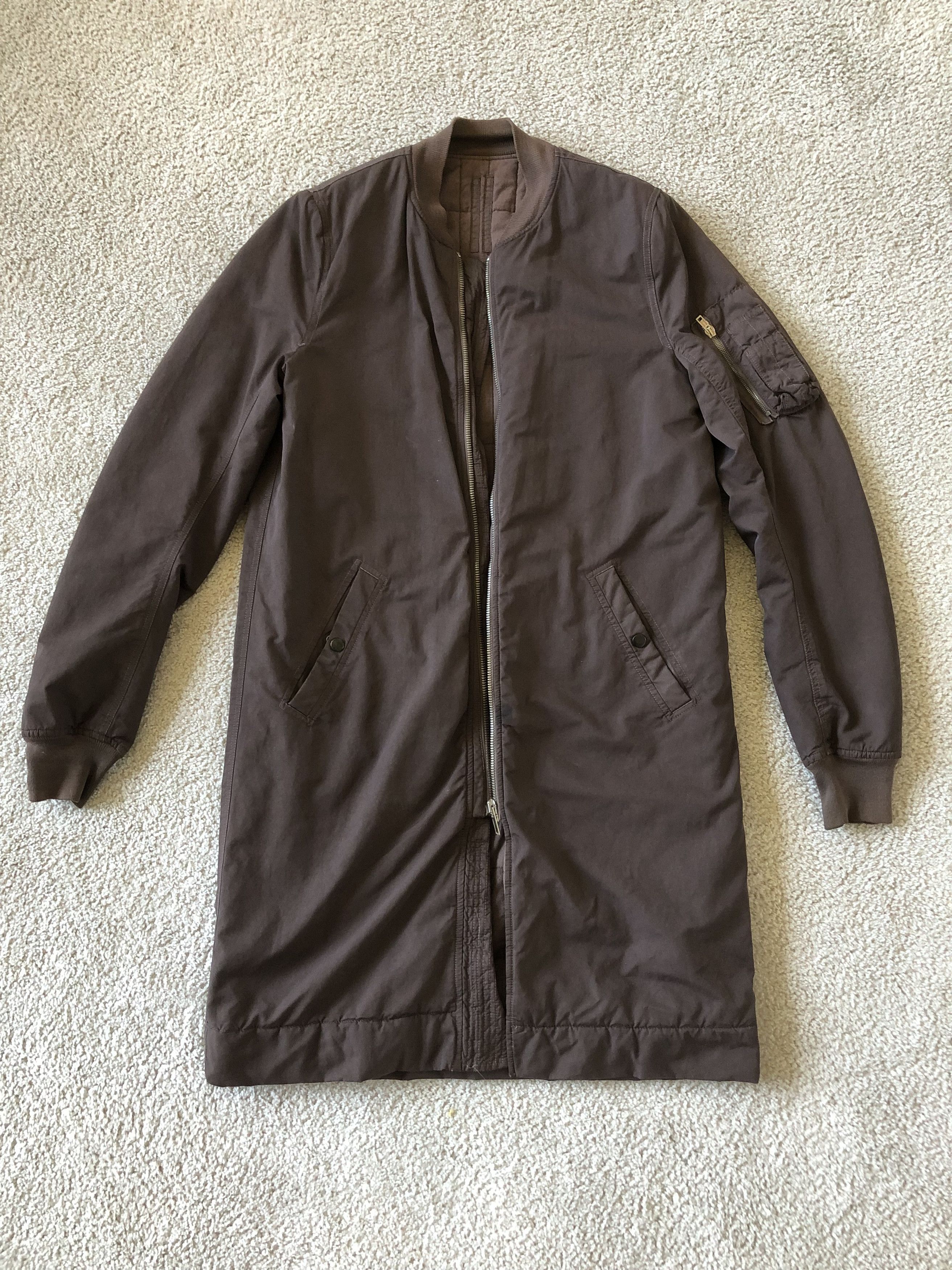Rick Owens Drkshdw Moody Long Bomber Size US M / EU 48-50 / 2 - 1 Thumbnail