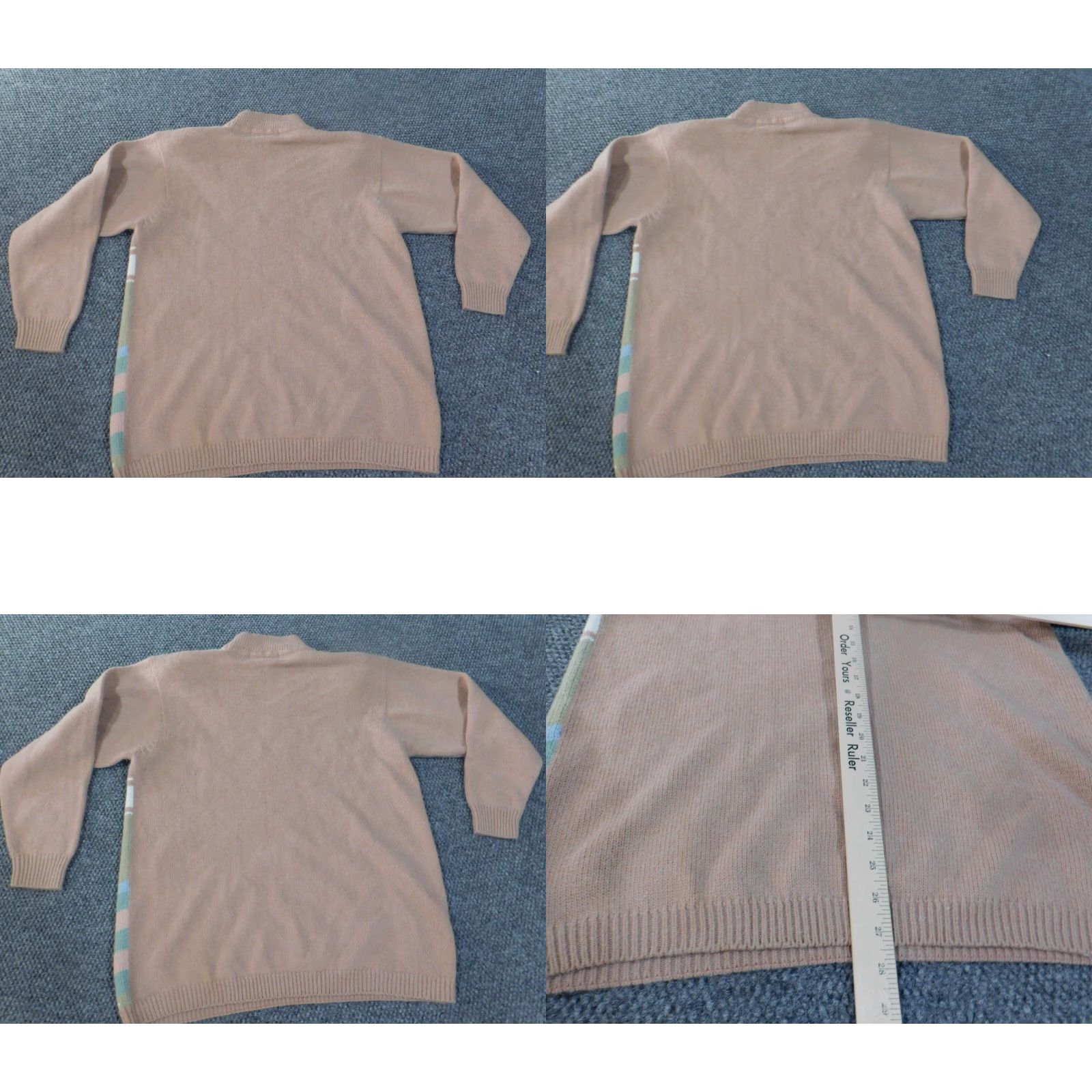 Vintage Alfred Dunner Sweater Pullover Women Large Pink Floral Acrylic Nylon Raglan Sleeve Shoulder Pads Embroidered Knit Casual Size L / US 10 / IT 46 - 8 Thumbnail