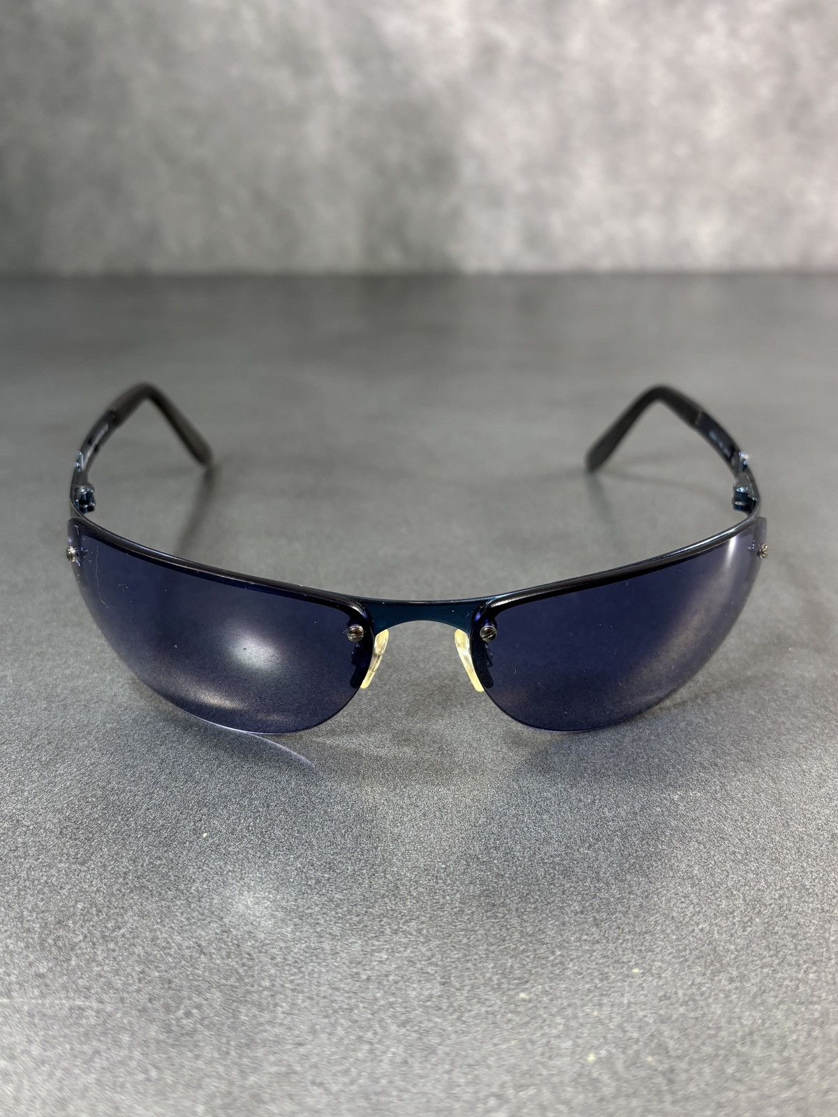 Emporio Armani × Vintage 2000s Emporio Armani Sunglasses Vintage Sporty Metal Wrap Size ONE SIZE - 19 Thumbnail