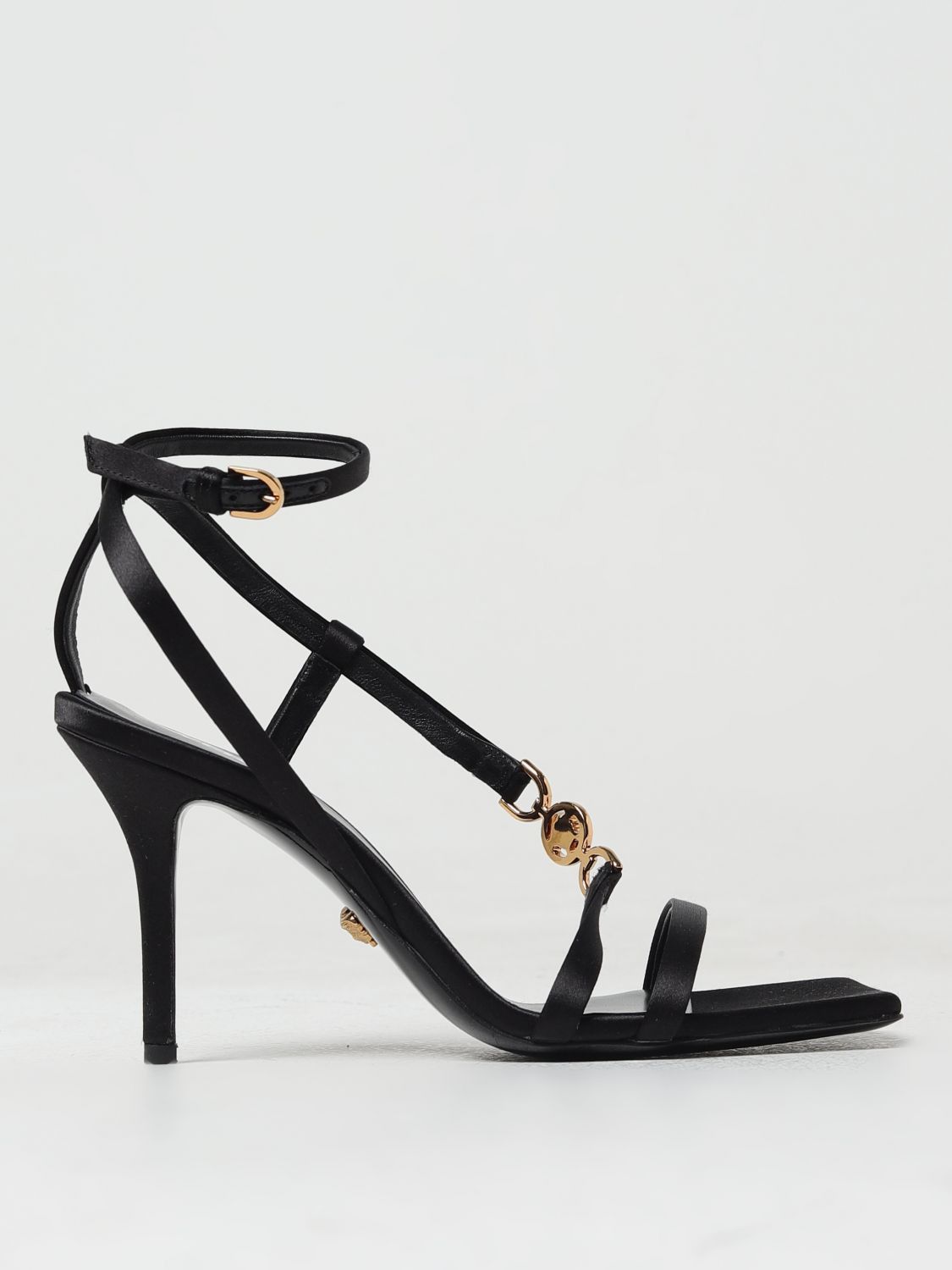 image of Versace Heel Shoesed Sandals Woman Black, Women's (Size 8)