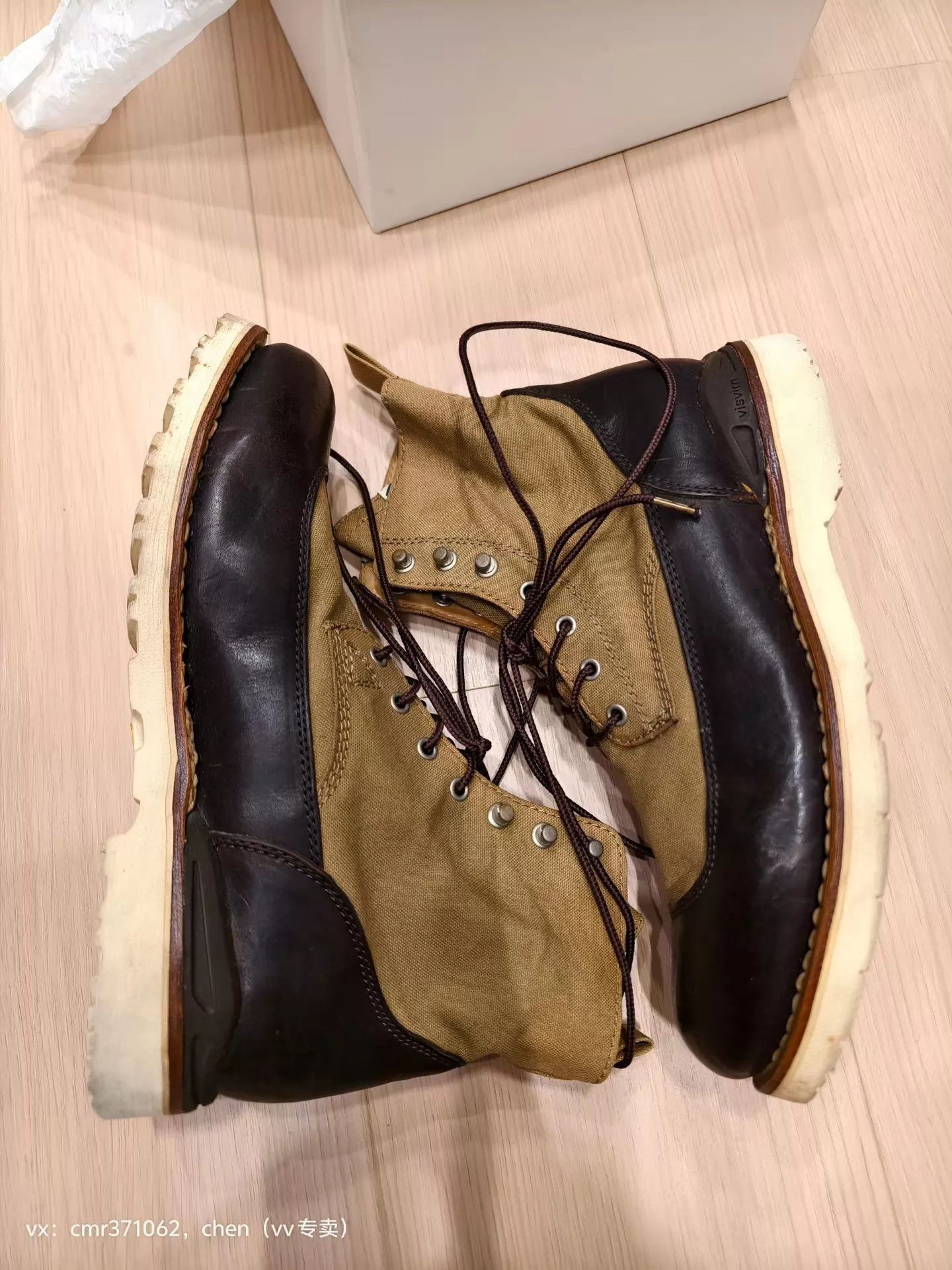 Visvim Visvim Veritus Folk dk brown/beige 9 (3x Worn, Rare) Size US 9 / EU 42 - 3 Thumbnail