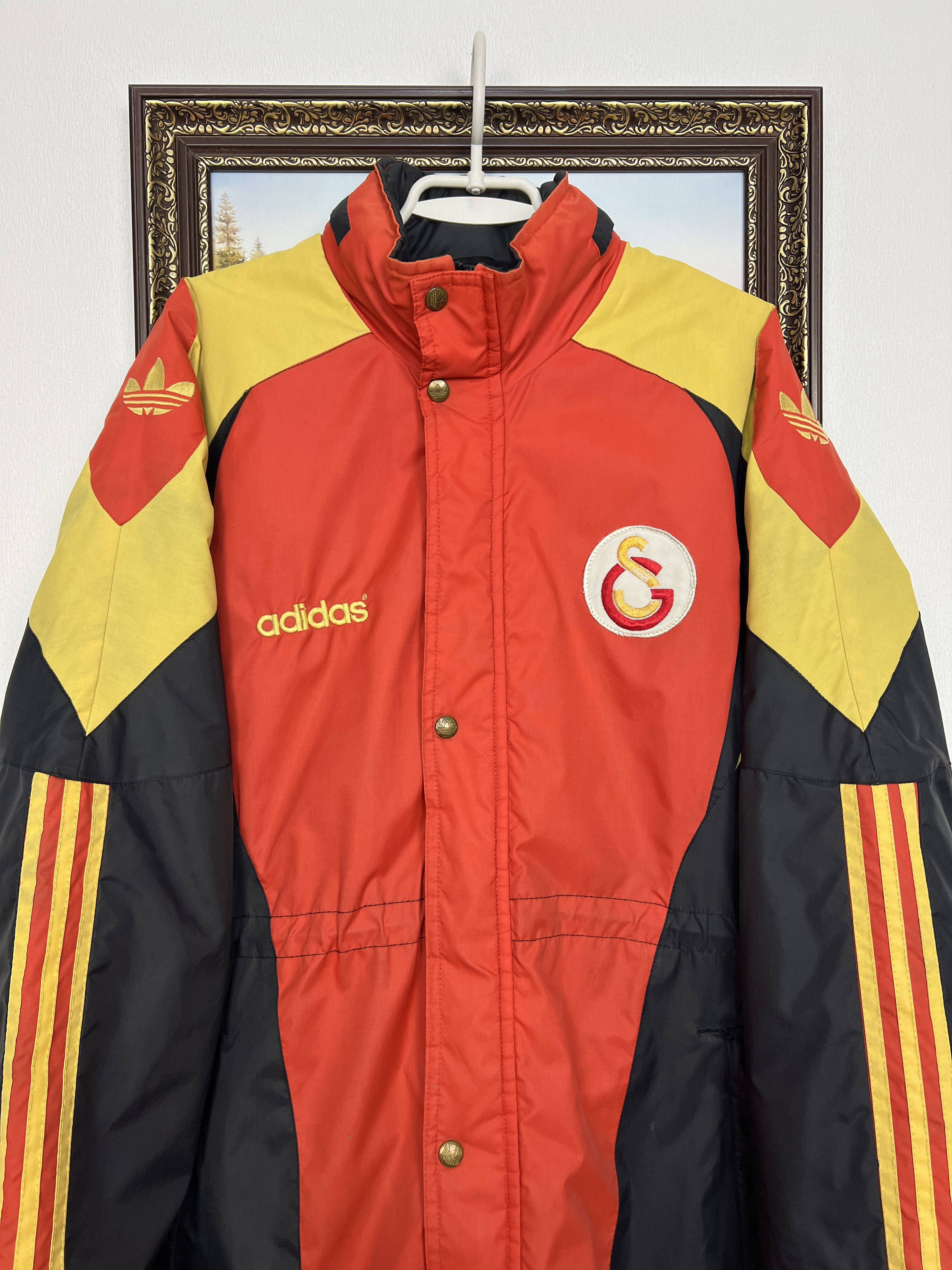 Adidas Vintage 90's Galatasaray Football Padded Jacket Soccer Rare Size US XL / EU 56 / 4 - 2 Thumbnail