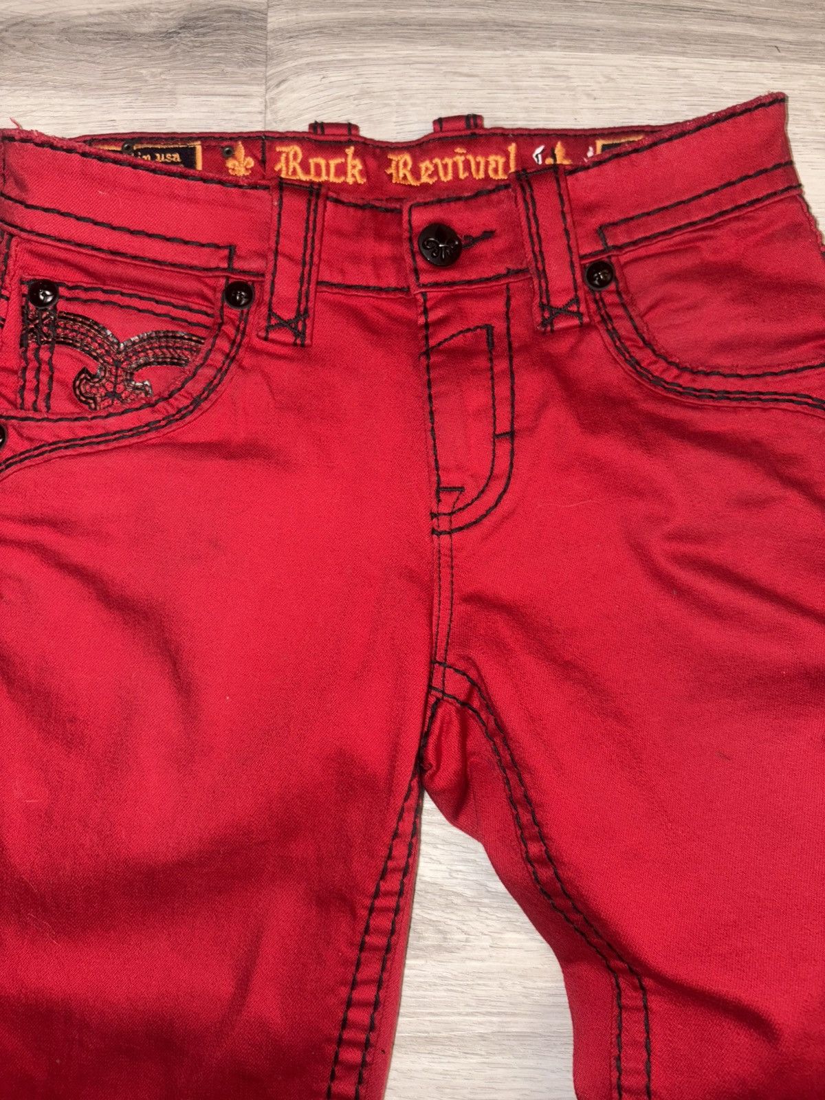 Rock Revival Rock Revival Red Jeans Size US 28 / EU 44 - 2 Thumbnail