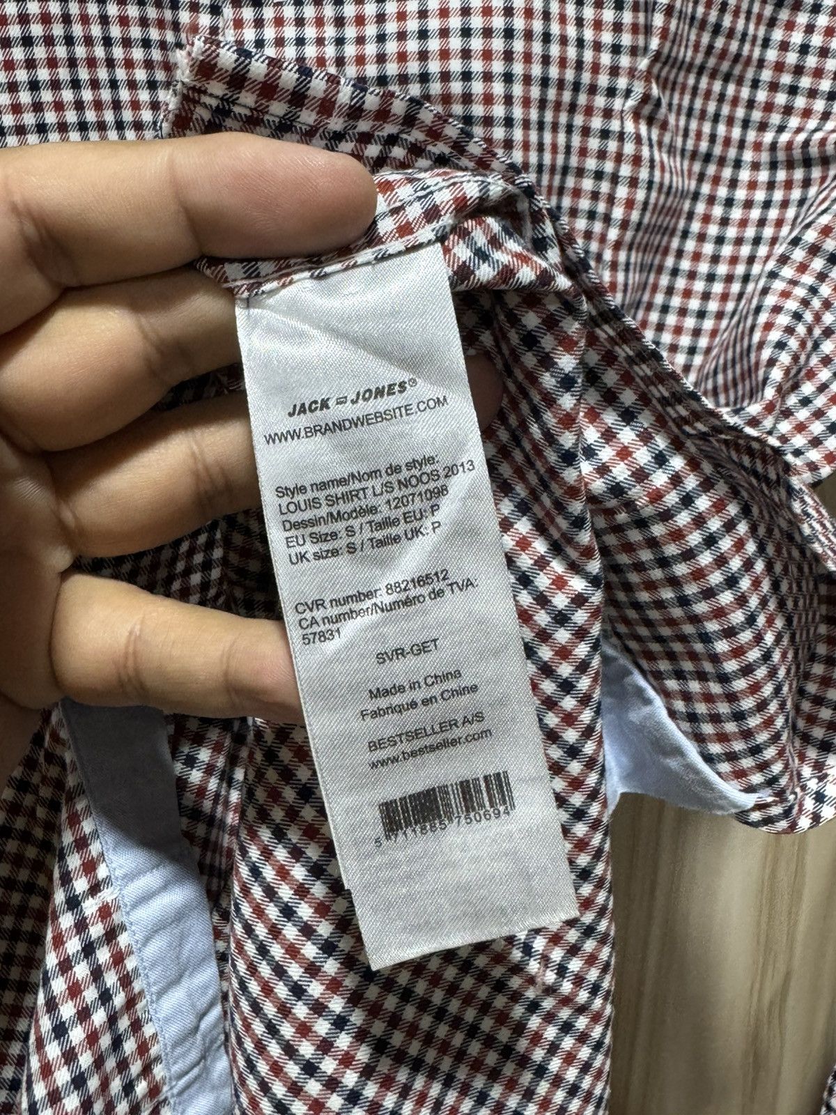Jack & Jones Jack & Jones Checkered Formal Shirt Size US XXS / EU 40 - 9 Thumbnail