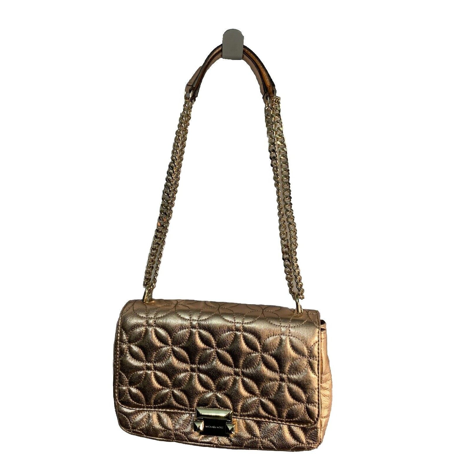 Michael Kors Michael Kors Sloan Gold Chain Quilted Leather Shoulder Bag Size ONE SIZE - 22 Thumbnail