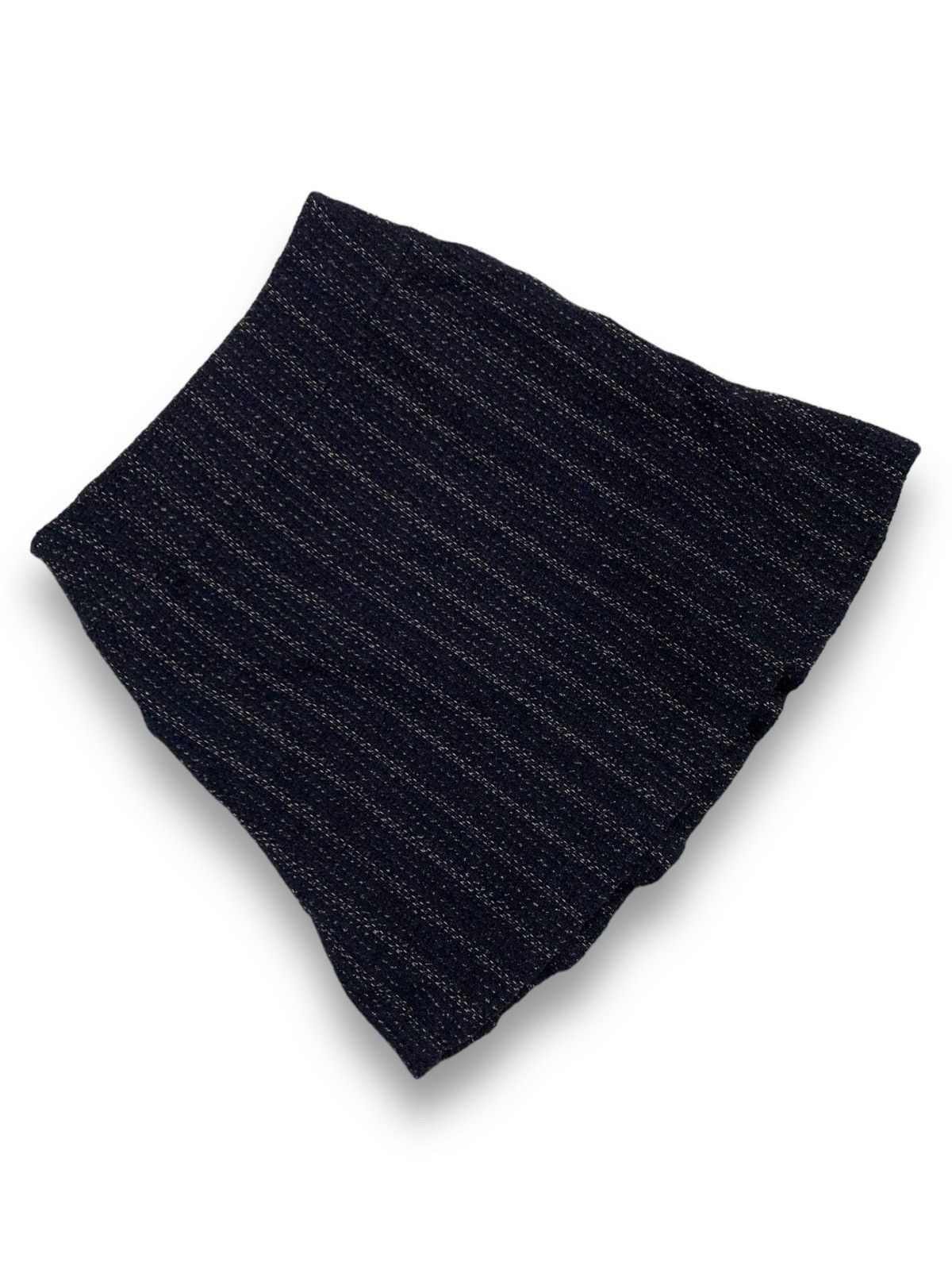 Japanese Brand CHI SO IO? Japan Technical Knitted Striped Mini Skirt Size 26" / US 2 / IT 38 - 3 Thumbnail