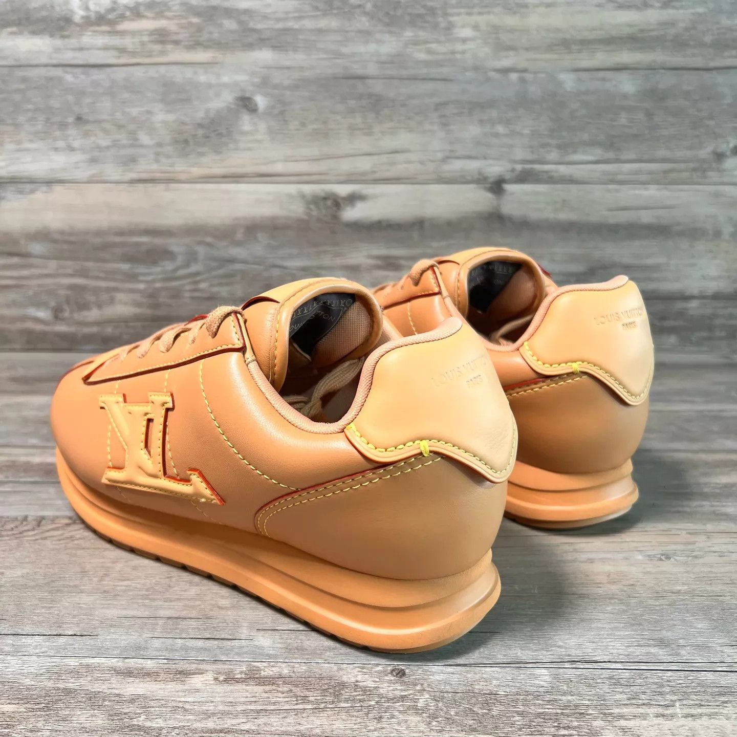 Louis Vuitton LV Brown & Khaki Sneaker UK8 / 42 Size US 9 / EU 42 - 4 Thumbnail