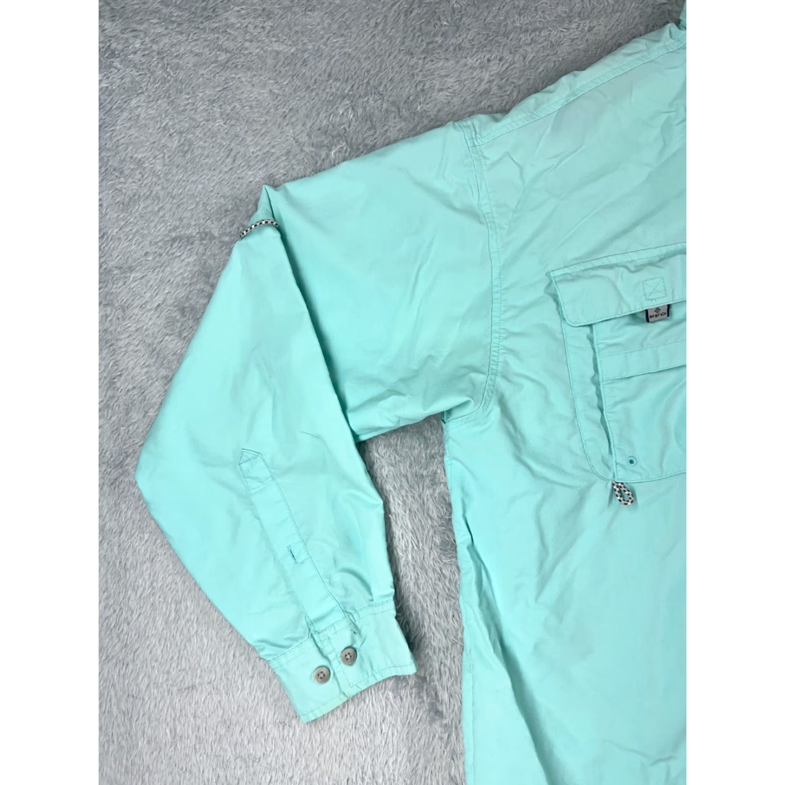 Altea Columbia Shirt Men’s Large Teal PFG Fishing Angler Nylon UPF Vented Button-Up Size US L / EU 52-54 / 3 - 3 Thumbnail