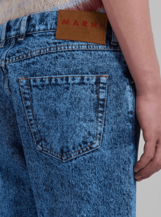 Marni o1srvl11e0724 Denim Trousers in Blue Size US 33 - 5 Thumbnail