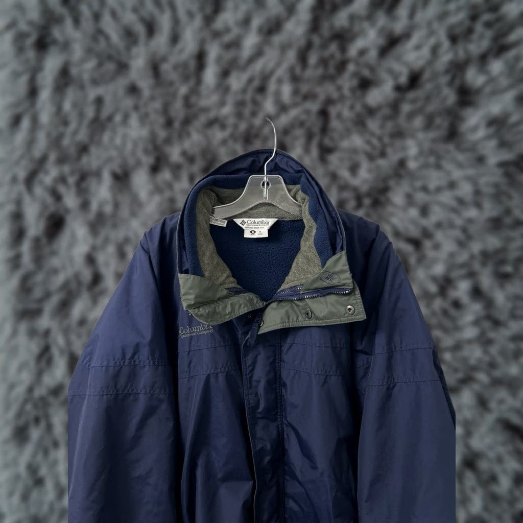 Vintage VINTAGE Columbia Bugaboo Interchange Jacket Mens XL Navy 3 In 1 Windbreaker Size US XL / EU 56 / 4 - 1 Thumbnail