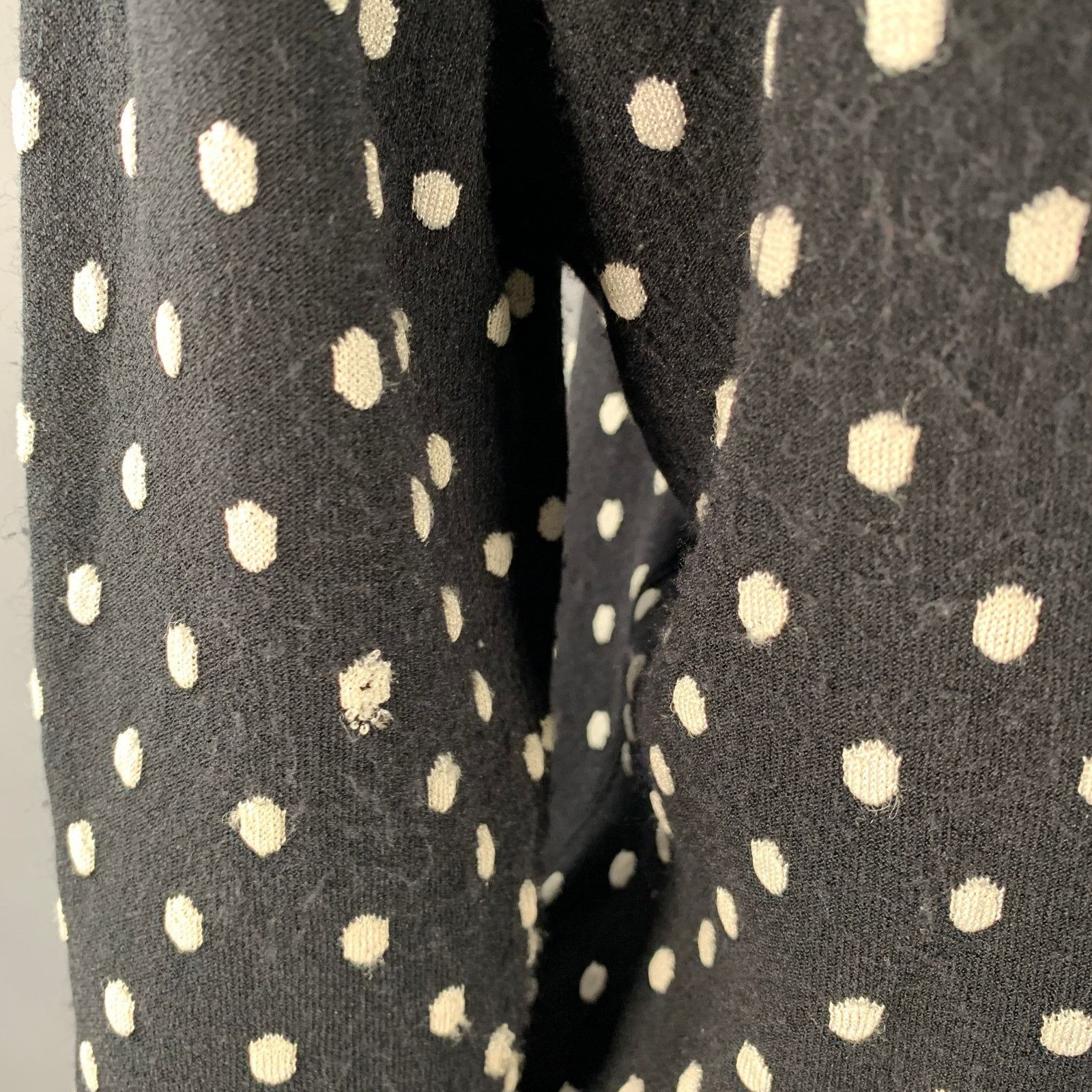Escada M Black White Viscose Blend Polka Dot 2 Piece Cardigan Set Size M / US 6-8 / IT 42-44 - 8 Thumbnail