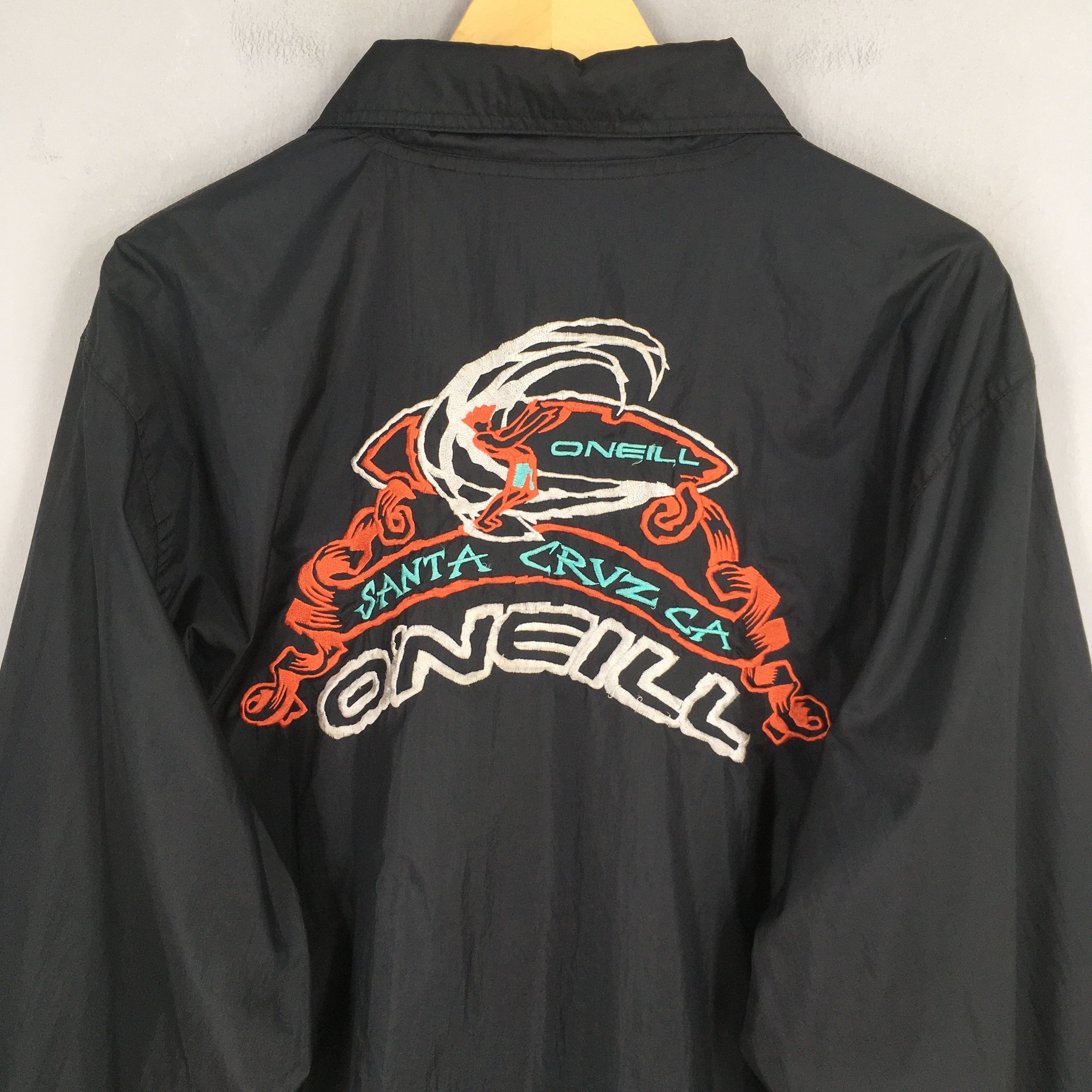 O'Neill Vintage 90's O'neill Santa Cruz Surfing Windbreaker Medium Size US M / EU 48-50 / 2 - 2 Thumbnail