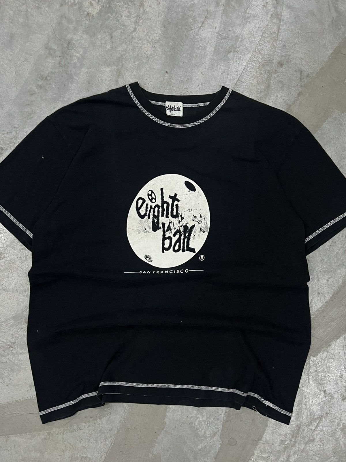 Band Tees Vintage 90s Eight Ball Records San Francisco T-Shirt Size US L / EU 52-54 / 3 - 5 Thumbnail