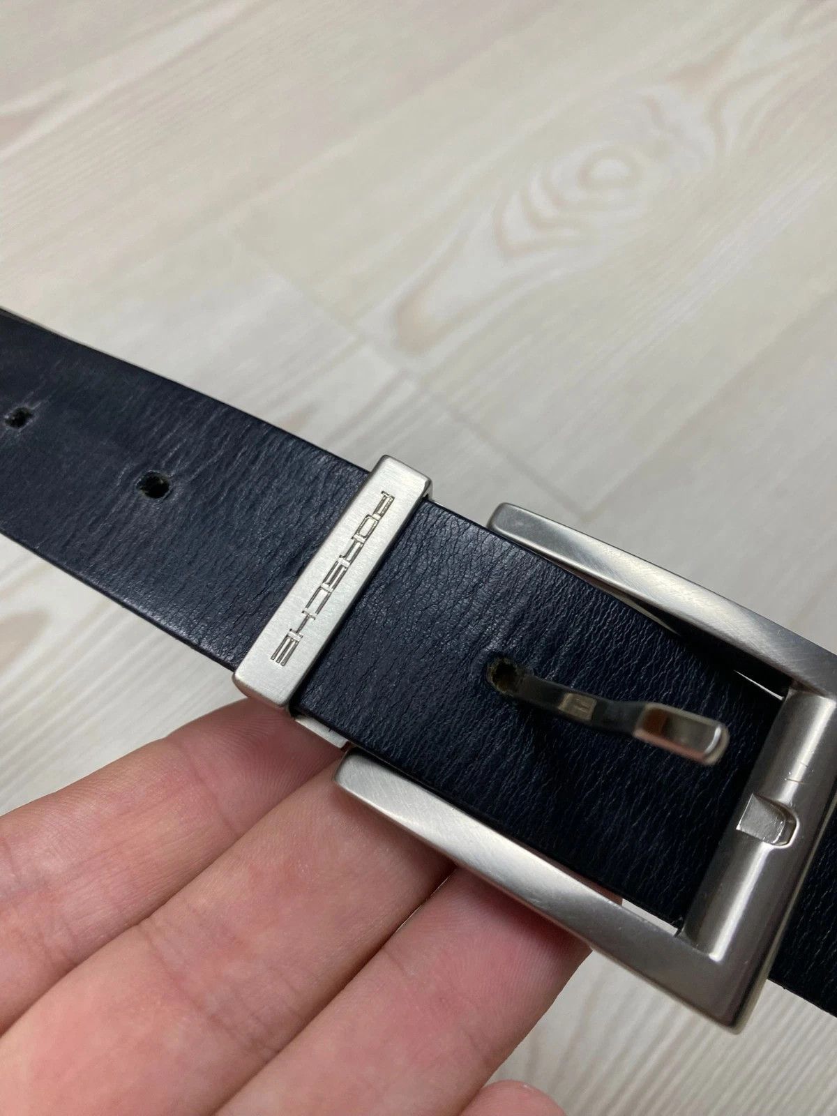 Porsche Design Porsche Design Black Belt Hook Adjustable Learher 110cm Size ONE SIZE - 2 Thumbnail