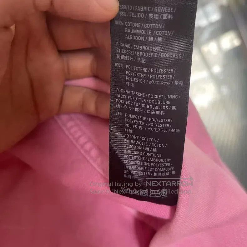 Balenciaga Balenciaga Chest Embroidered Letter Pink Denim Jacket Size XS / US 0-2 / IT 36-38 - 6 Thumbnail