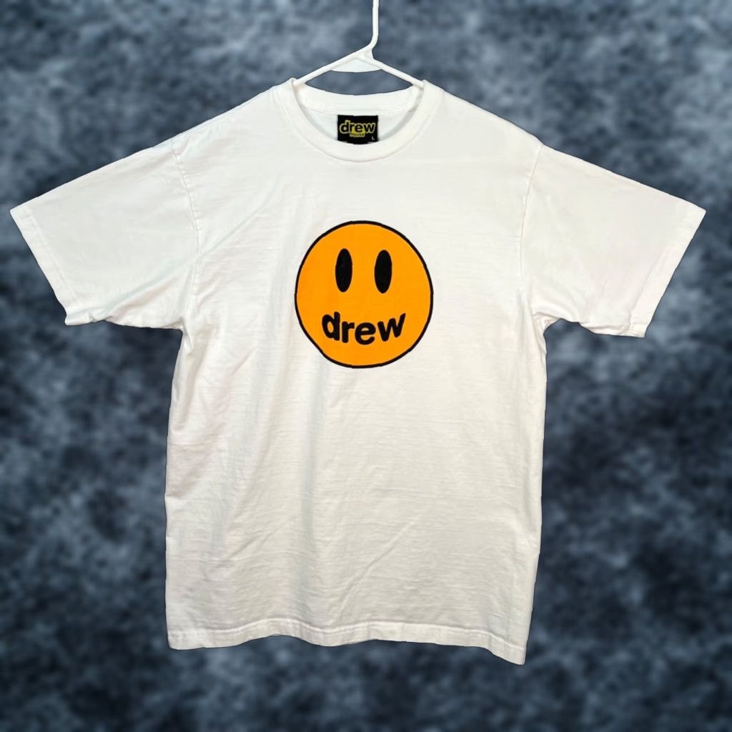 Drew House Drew House Smiley Face Graphic Short Sleeve T Shirt White Mens Large Size US L / EU 52-54 / 3 - 1 Thumbnail