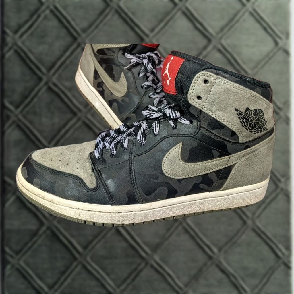Nike Nike Air Jordan 1 Retro High Camo 3M Shadow Sneaker Mens 9 Size US M / EU 48-50 / 2 - 1 Thumbnail