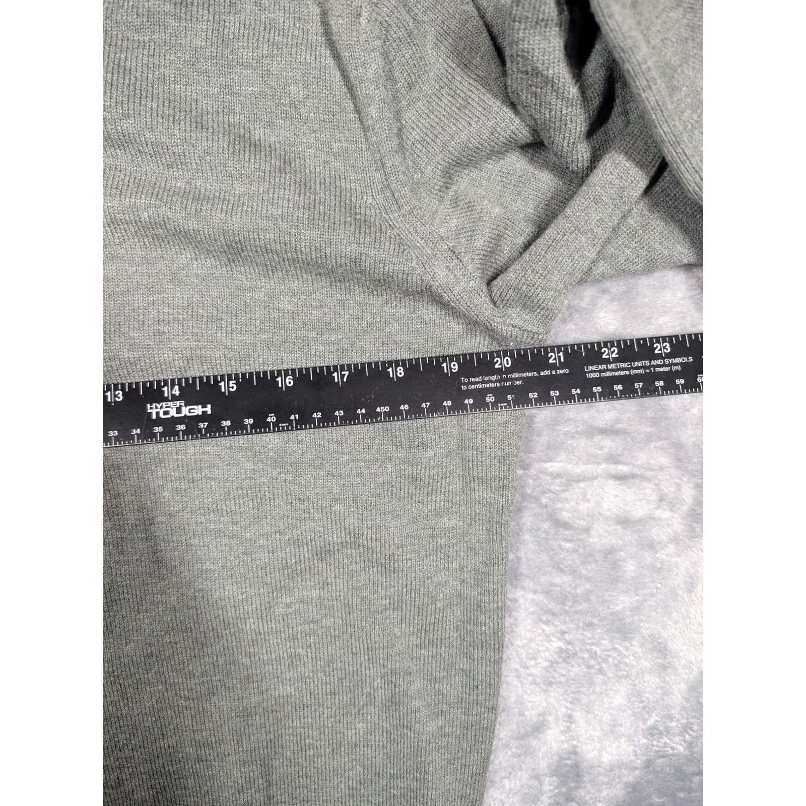 UNTUCKit UNTUCKit Sweater Mens Small Gray Shawl Collar Merino Wool Cotton Pullover Size US S / EU 44-46 / 1 - 3 Thumbnail
