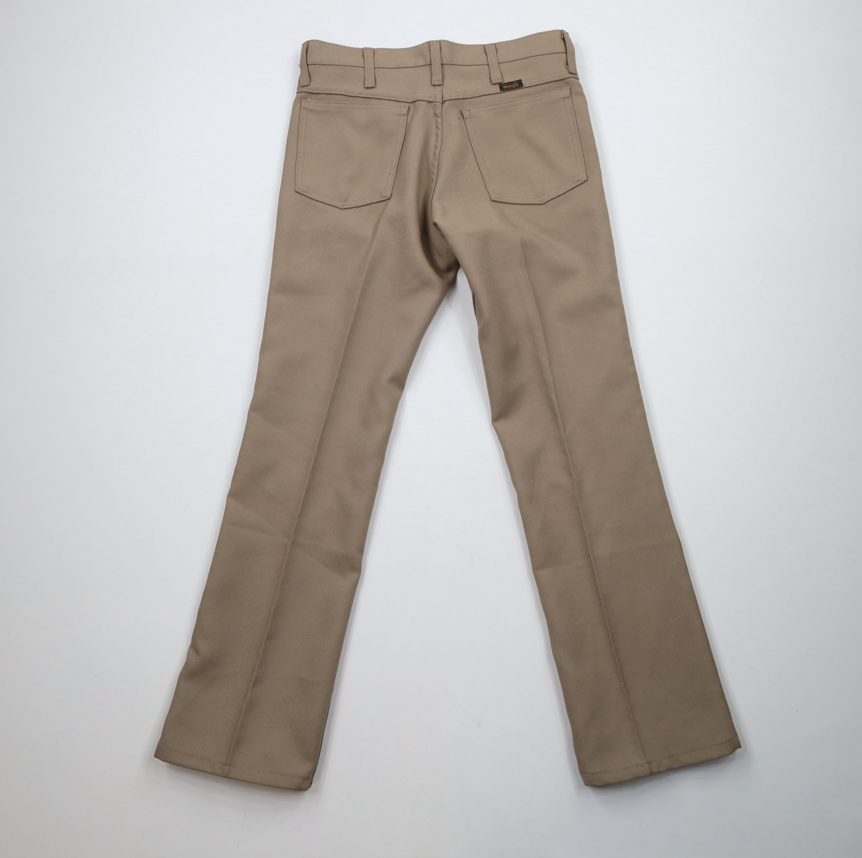 Vintage × Wrangler Vintage 90s Wrangler Knit Western Bootcut Flared Pants Beige Size US 31 - 7 Thumbnail