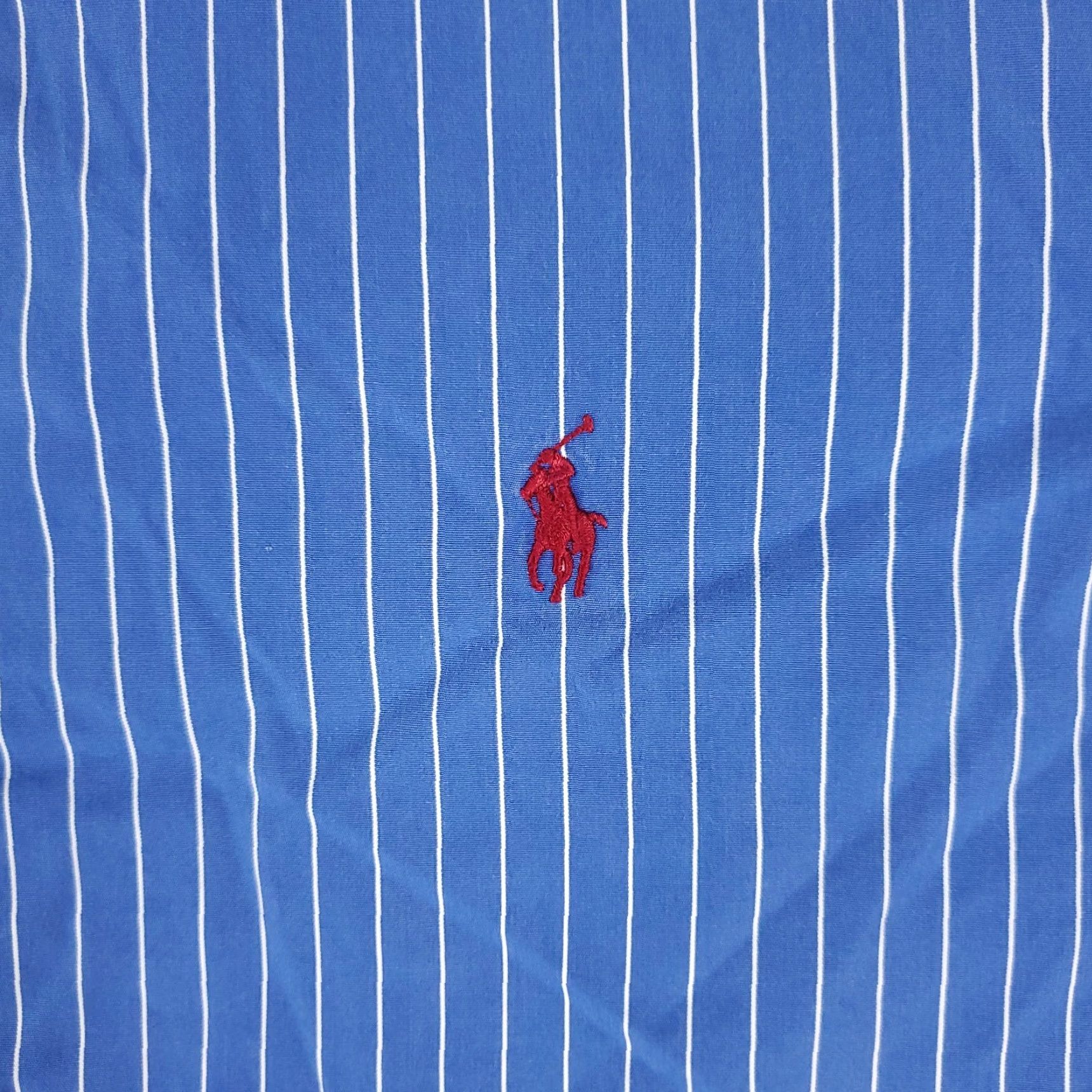 Ralph Lauren Ralph Lauren Dress Shirt Mens 16 Blue Striped Long Sleeve Button Up Regular Fit Size 42R - 2 Thumbnail