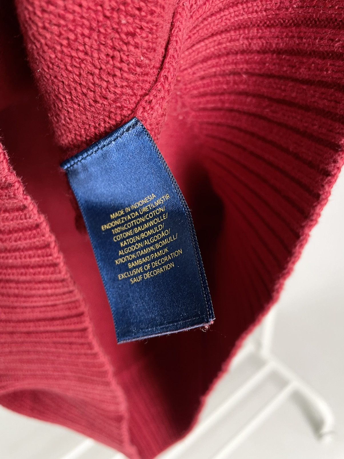 Polo Ralph Lauren Polo by Ralph Lauren ( Size M ) Vintage Red Knit Sweater Size US L / EU 52-54 / 3 - 9 Thumbnail
