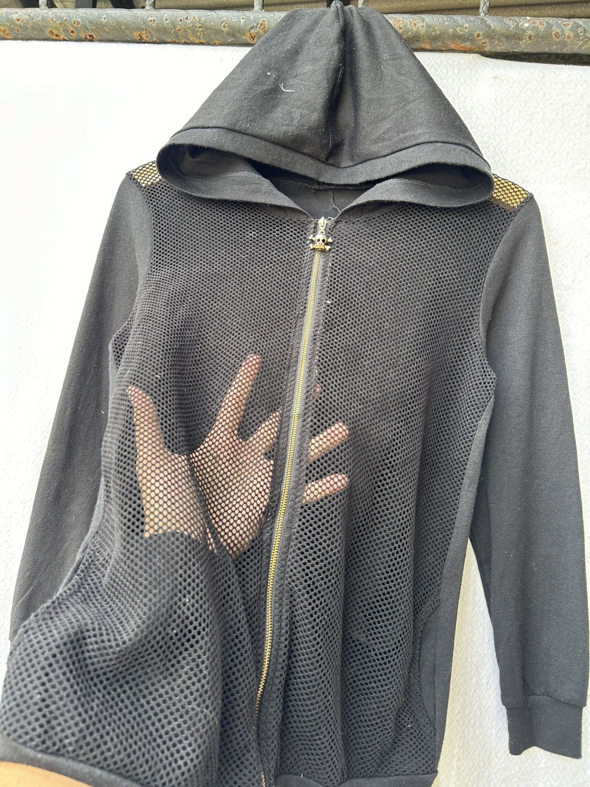 Hysteric Glamour × If Six Was Nine × Japanese Brand Vampire Issue Of Beach Skull Hoodie Open Fishnet Size US M / EU 48-50 / 2 - 5 Thumbnail