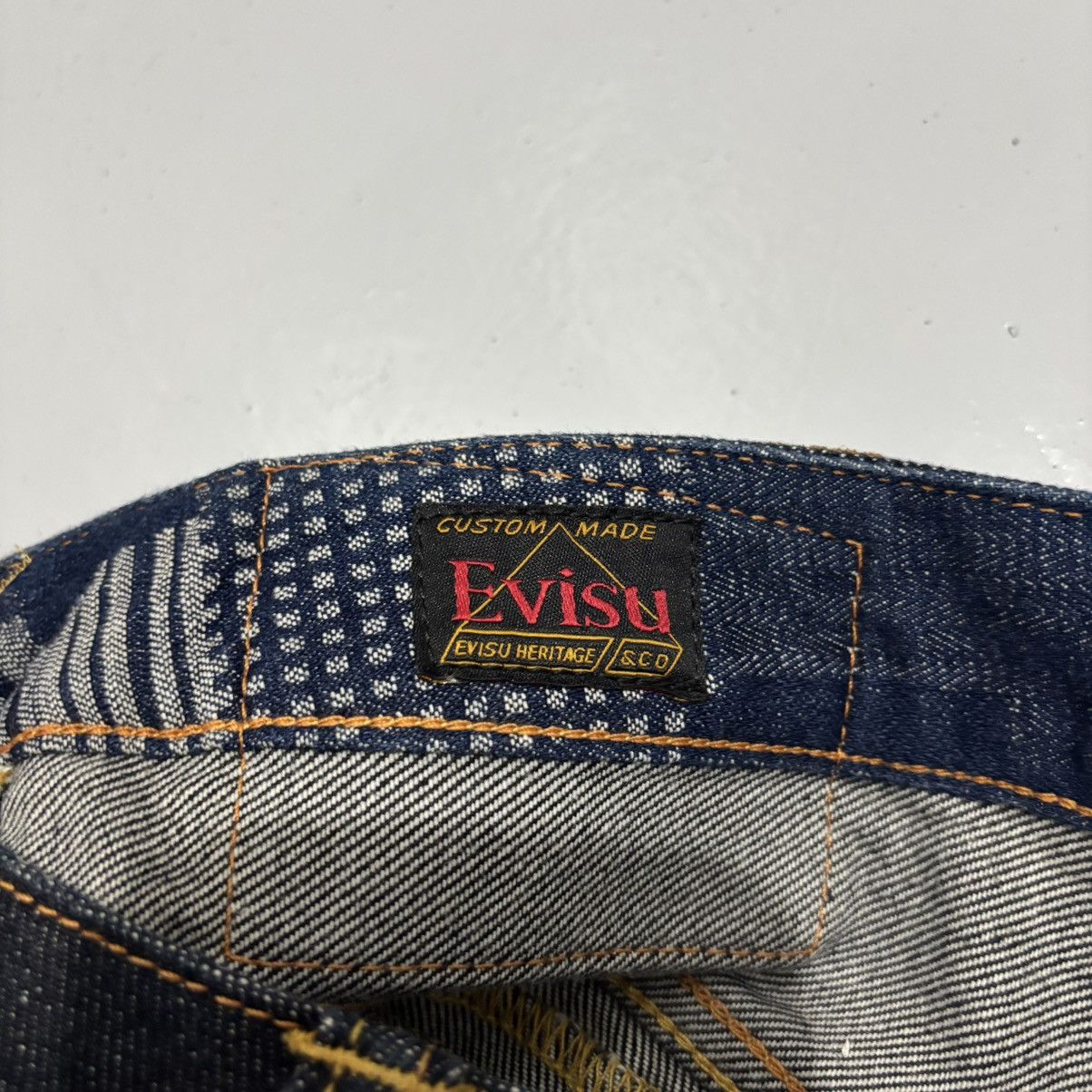 Evisu EVISU CHECKERED PATCH WORK DAICOCK STRAIGHT CUT JEANS Size US 32 / EU 48 - 9 Thumbnail