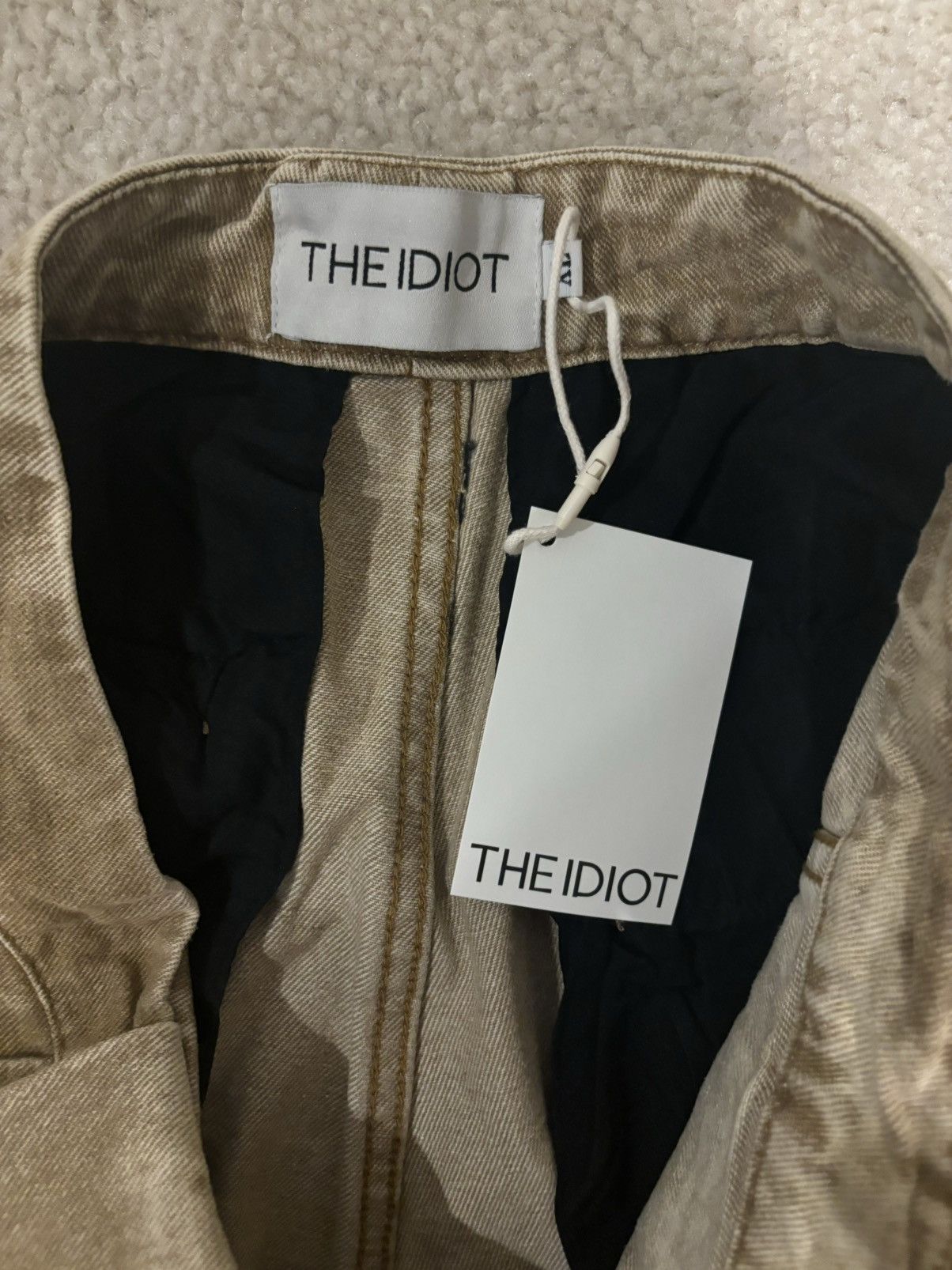 Vintage The Idiot Baggy Sand Wash Denim Size US 32 / EU 48 - 3 Thumbnail