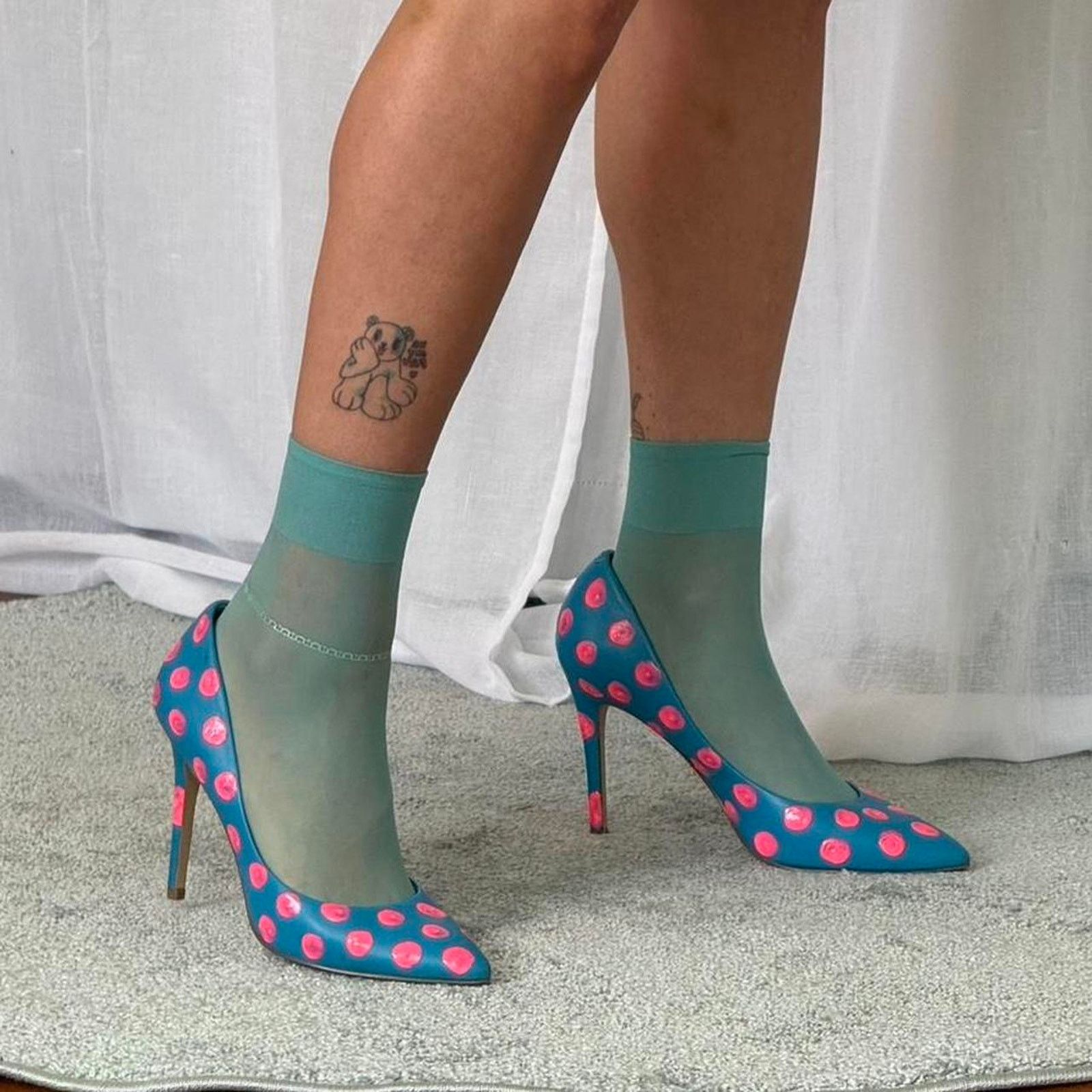 Vintage Y2K polka dot stiletto heels Size US 8.5 / IT 38.5 - 3 Thumbnail
