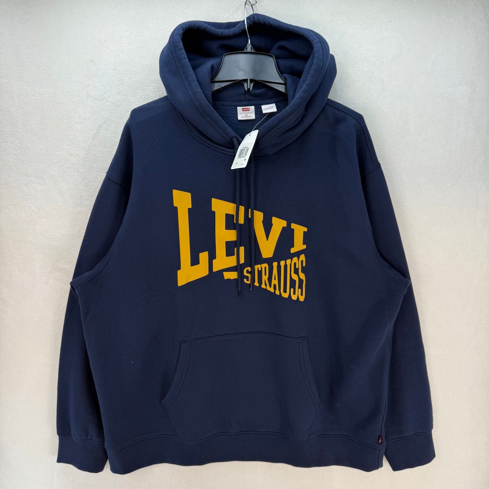 Levi's LEVI'S MEN'S XXL BLUE FLEECE HOODIE SIMPLICITY STYLE WARM Size US XXL / EU 58 / 5 - 1 Thumbnail