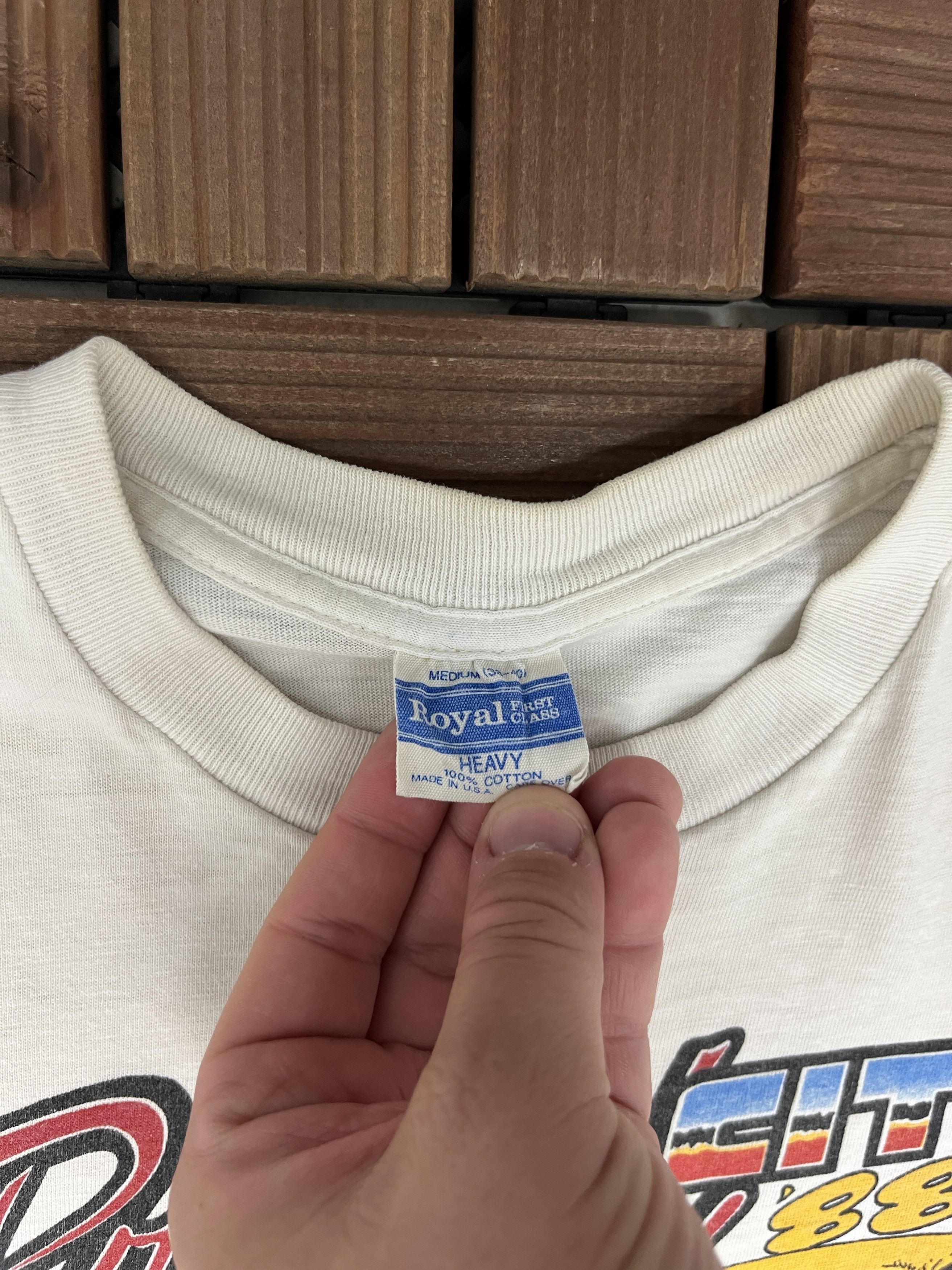 Vintage Pretzel City Car Show '88 Vintage White T-Shirt Tee Size US M / EU 48-50 / 2 - 5 Thumbnail