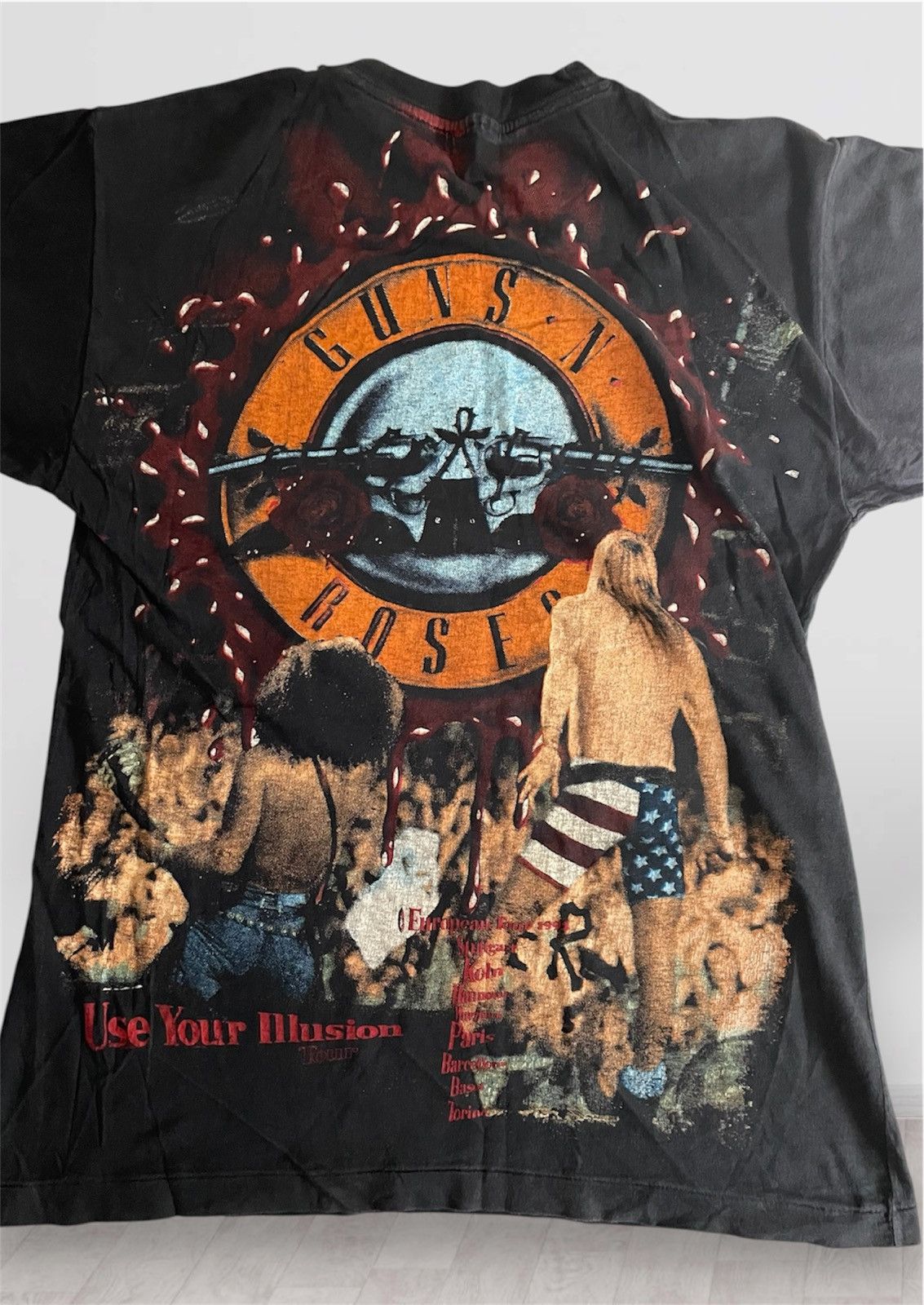 Vintage Vintage Guns N Roses Use Your Illusion Tour Empire Bootleg Size US XL / EU 56 / 4 - 18 Thumbnail