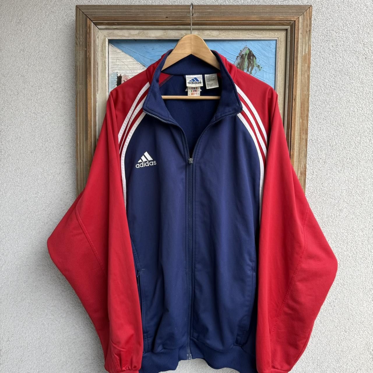 Adidas Adidas Vintage 90s Sweatshirt Zip Up Vintage Retro Size US L / EU 52-54 / 3 - 4 Thumbnail