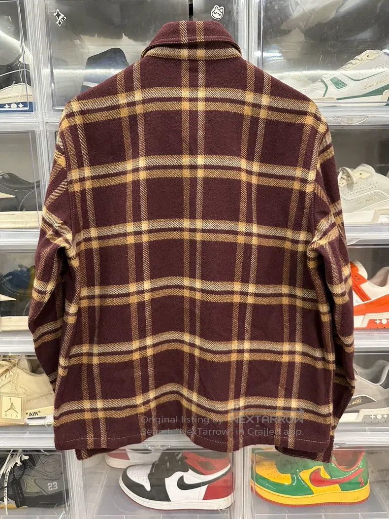 Chrome Hearts CHROME HEARTS Size L Wine red flannel Workdog shirt jacket Size US L / EU 52-54 / 3 - 3 Thumbnail